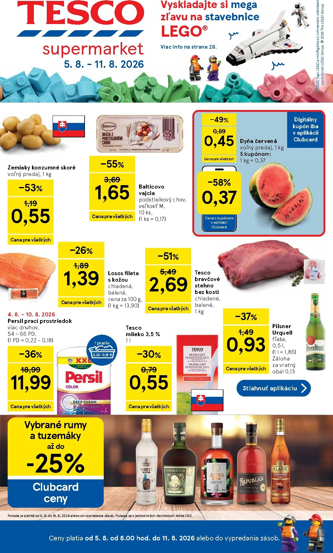 tesco - Nový Tesco supermarket leták od stredy, 05.08.2026 do utorka, 11.08.2026