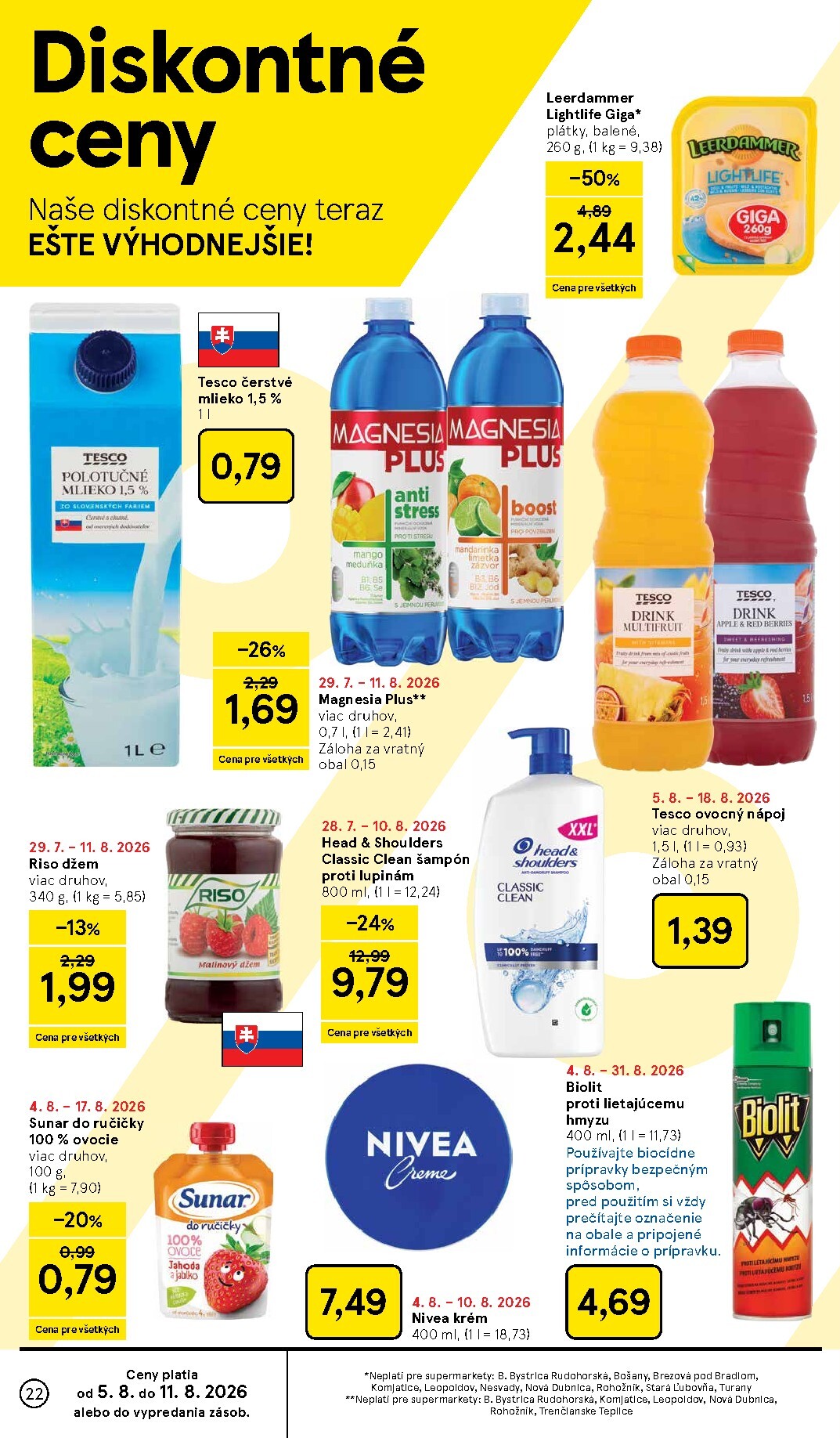 tesco - Nový Tesco supermarket leták od stredy, 05.08.2026 do utorka, 11.08.2026 - page: 22