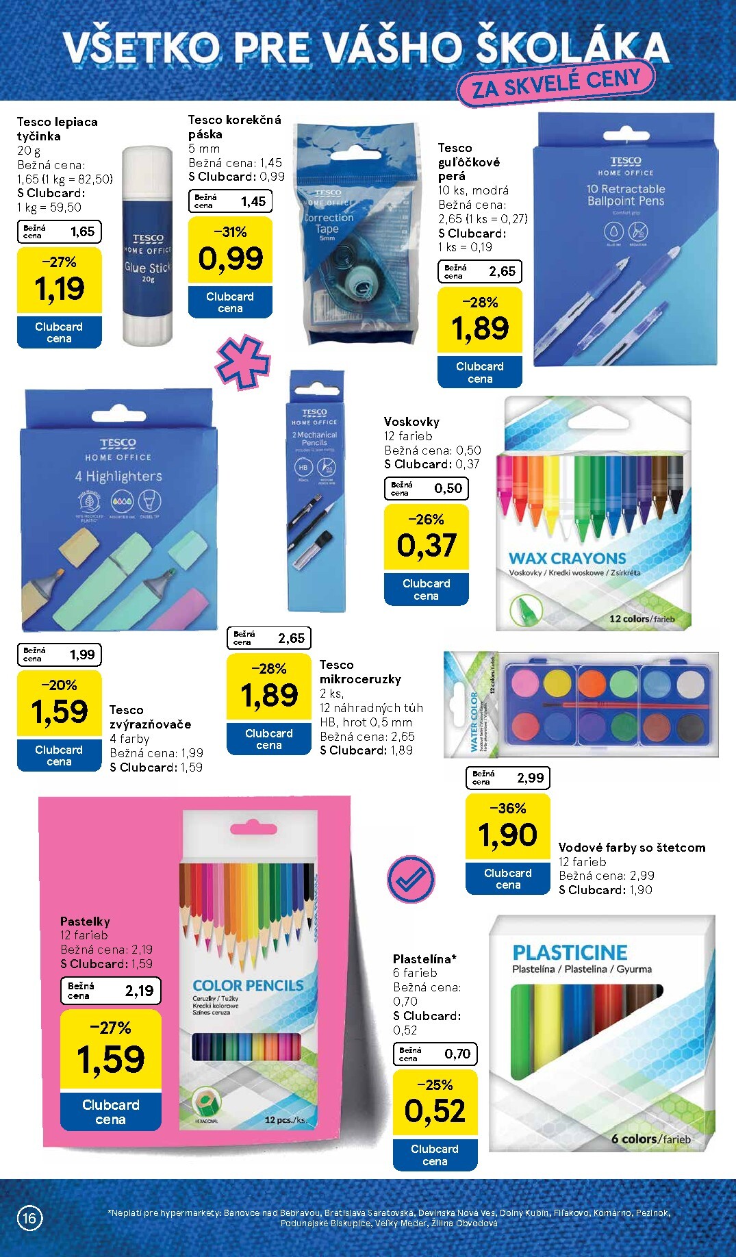 tesco - Aktuálny Tesco - Všetko pre vášho školáka leták od pondelka, 03.08.2026 do nedele, 13.09.2026 - page: 16