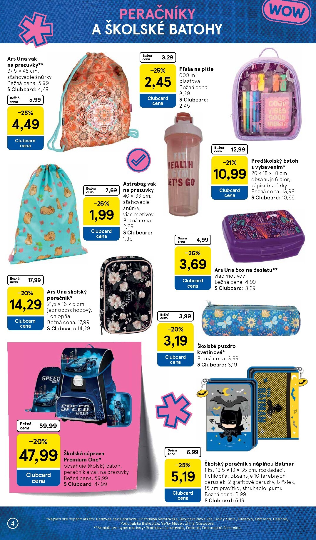 tesco - Aktuálny Tesco - Všetko pre vášho školáka leták od pondelka, 03.08.2026 do nedele, 13.09.2026 - page: 4