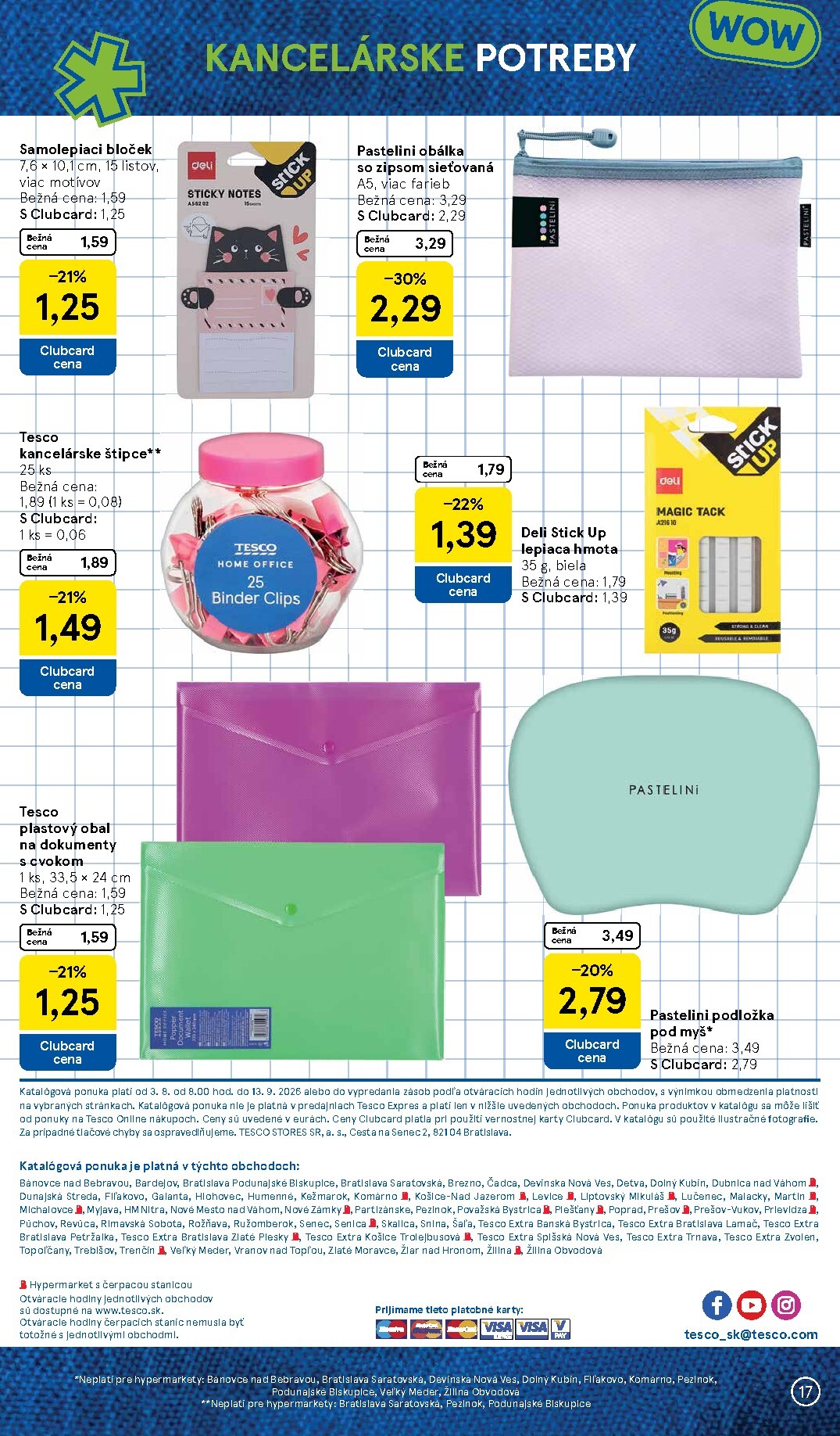tesco - Aktuálny Tesco - Všetko pre vášho školáka leták od pondelka, 03.08.2026 do nedele, 13.09.2026 - page: 17