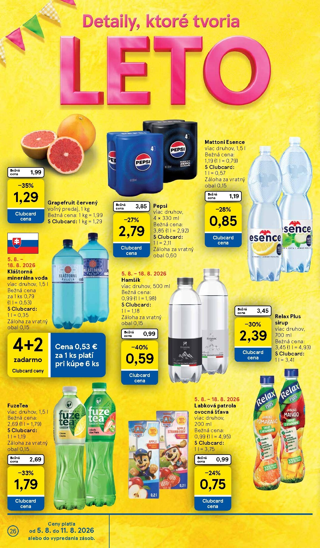 tesco - Nový Tesco leták od stredy, 05.08.2026 do utorka, 11.08.2026 - page: 26