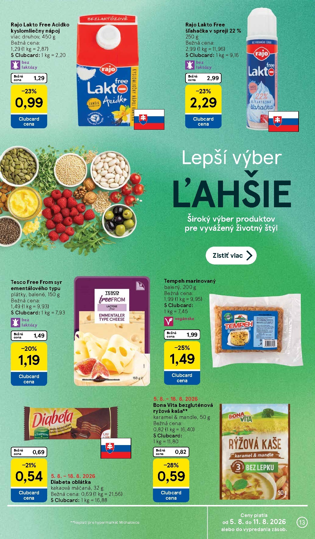 tesco - Nový Tesco leták od stredy, 05.08.2026 do utorka, 11.08.2026 - page: 13