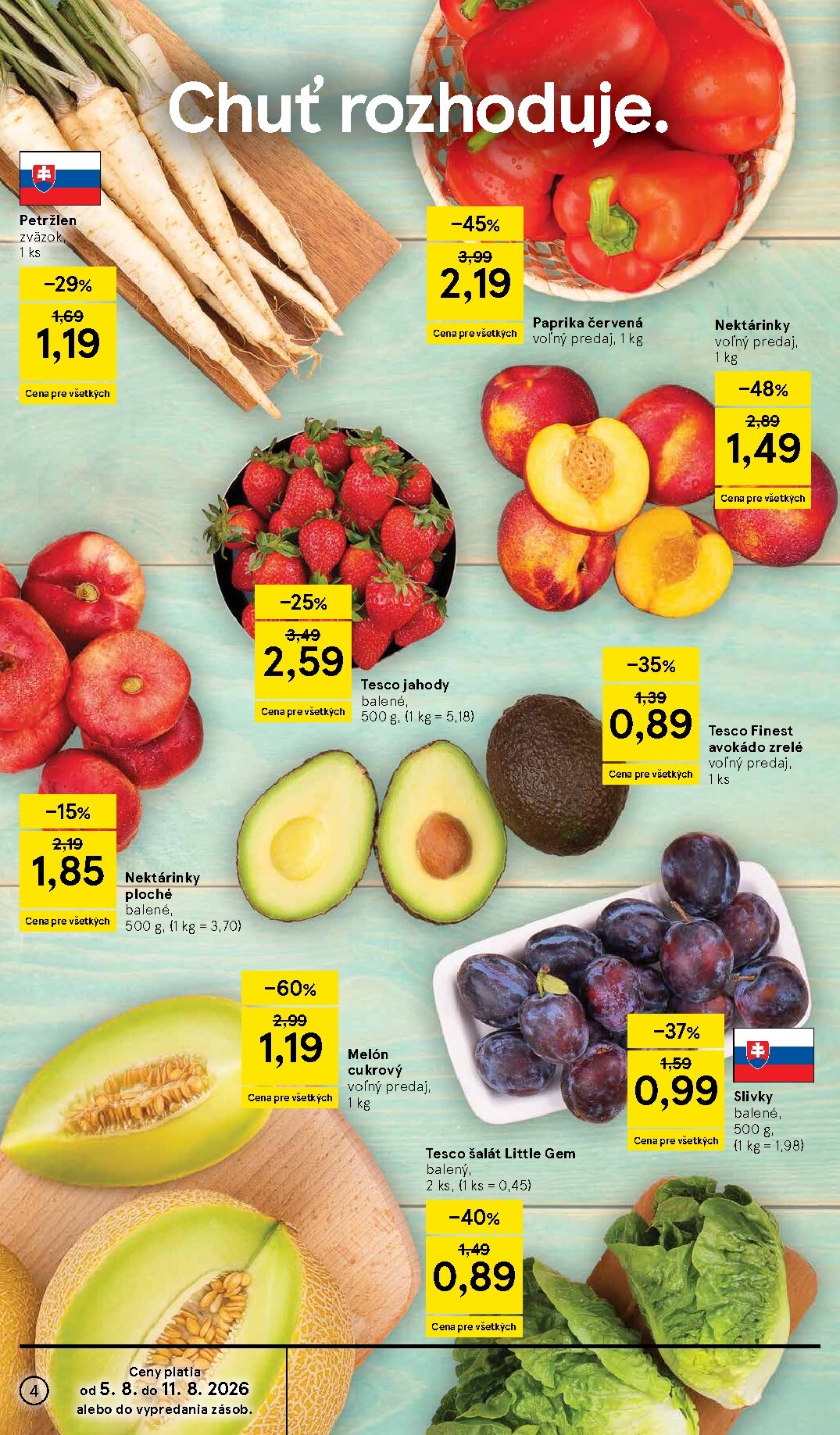 tesco - Nový Tesco leták od stredy, 05.08.2026 do utorka, 11.08.2026 - page: 4