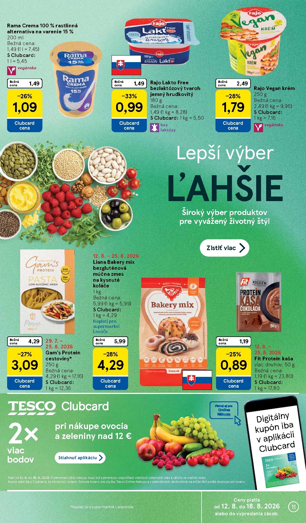 tesco - Nový Tesco supermarket leták od stredy, 12.08.2026 do utorka, 18.08.2026 - page: 11