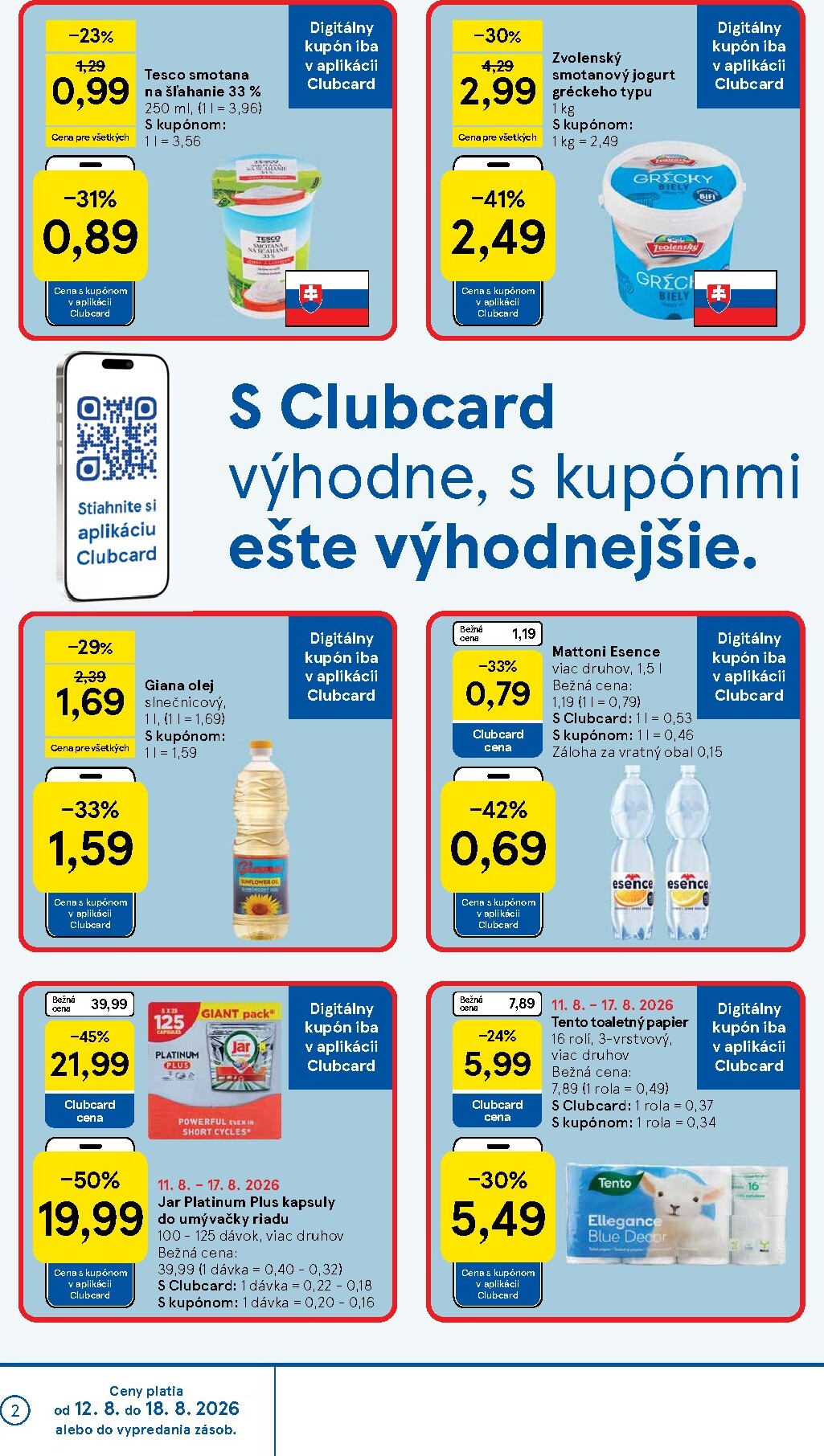 tesco - Nový Tesco leták od stredy, 12.08.2026 do utorka, 18.08.2026 - page: 2