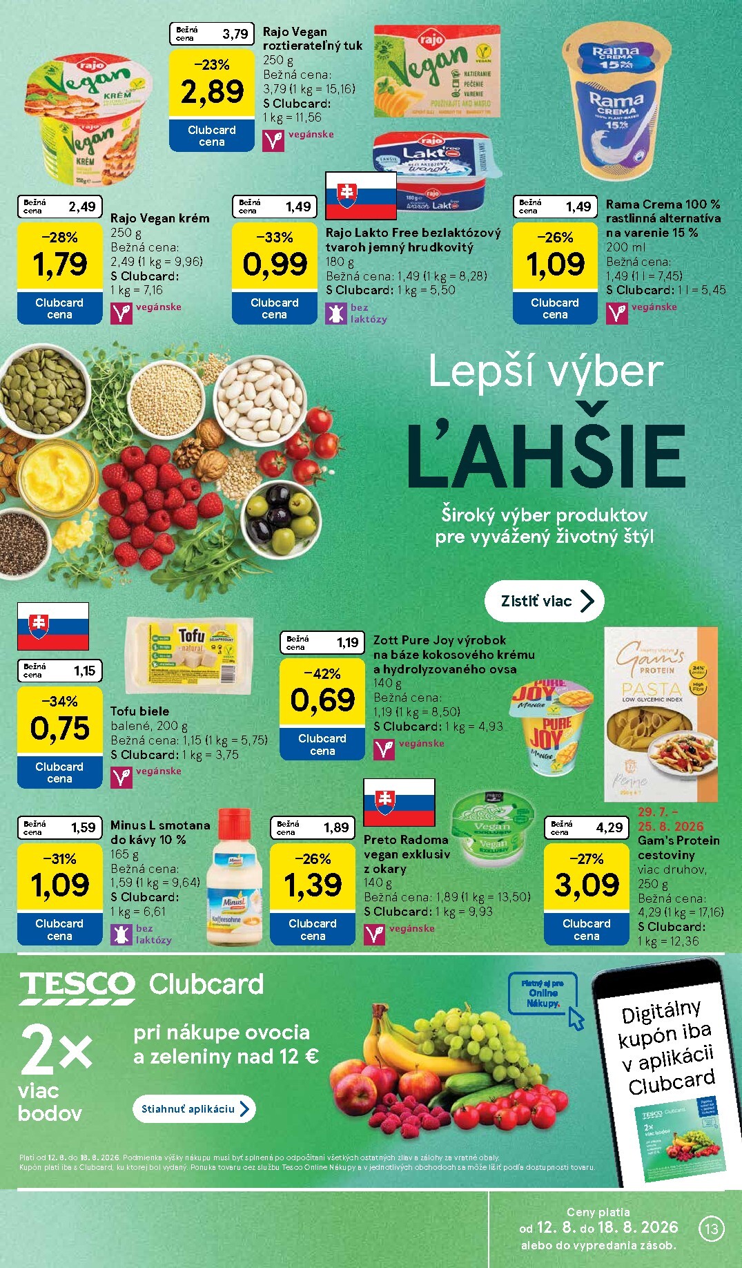 tesco - Nový Tesco leták od stredy, 12.08.2026 do utorka, 18.08.2026 - page: 13