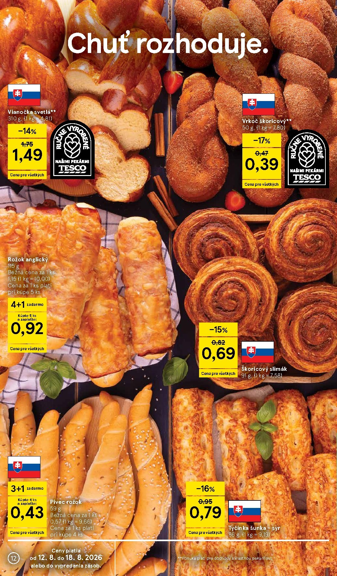 tesco - Nový Tesco leták od stredy, 12.08.2026 do utorka, 18.08.2026 - page: 12