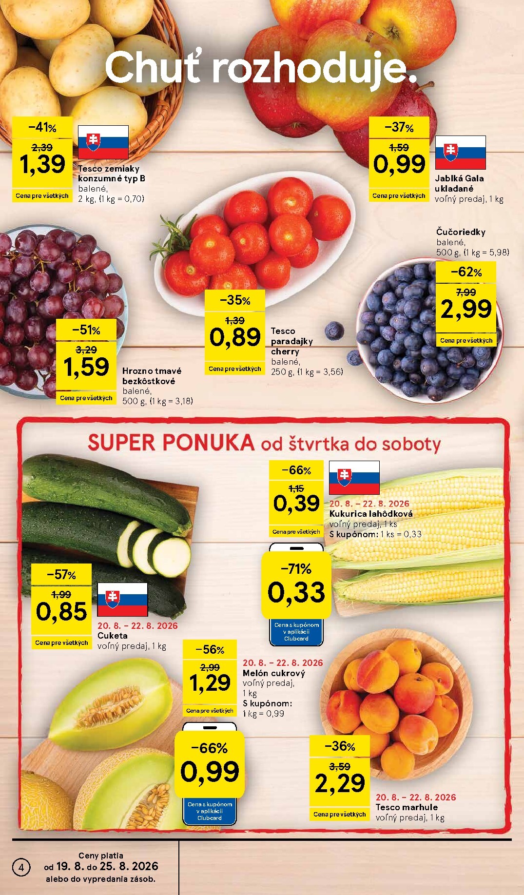 tesco - Nový Tesco leták od stredy, 19.08.2026 do utorka, 25.08.2026 - page: 4