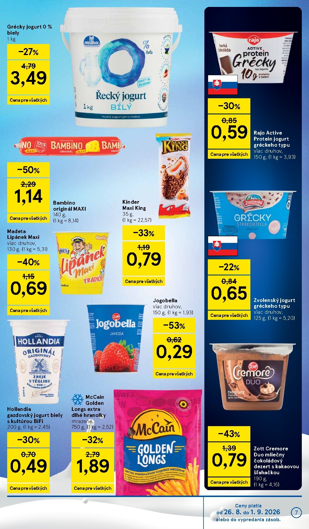 tesco - Nový Tesco supermarket leták od stredy, 26.08.2026 do utorka, 01.09.2026 - page: 7