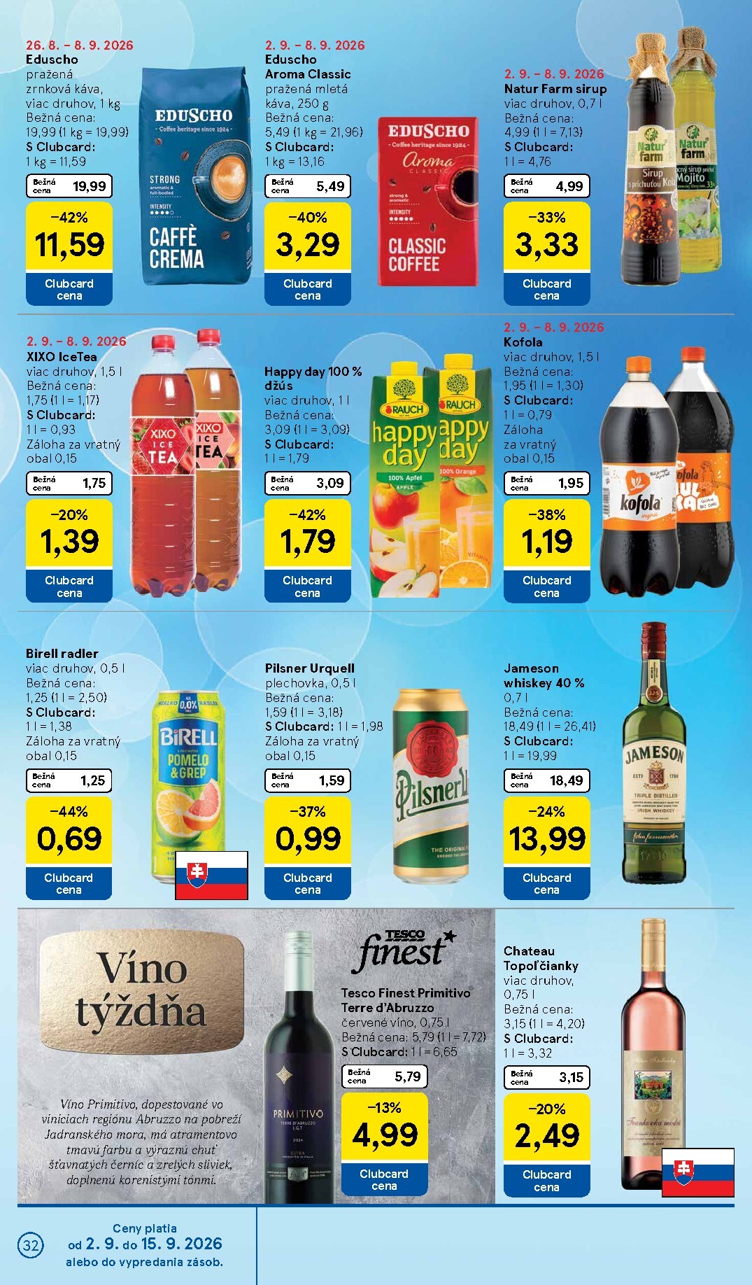 tesco - Nový Tesco leták od stredy, 02.09.2026 do utorka, 08.09.2026 - page: 32