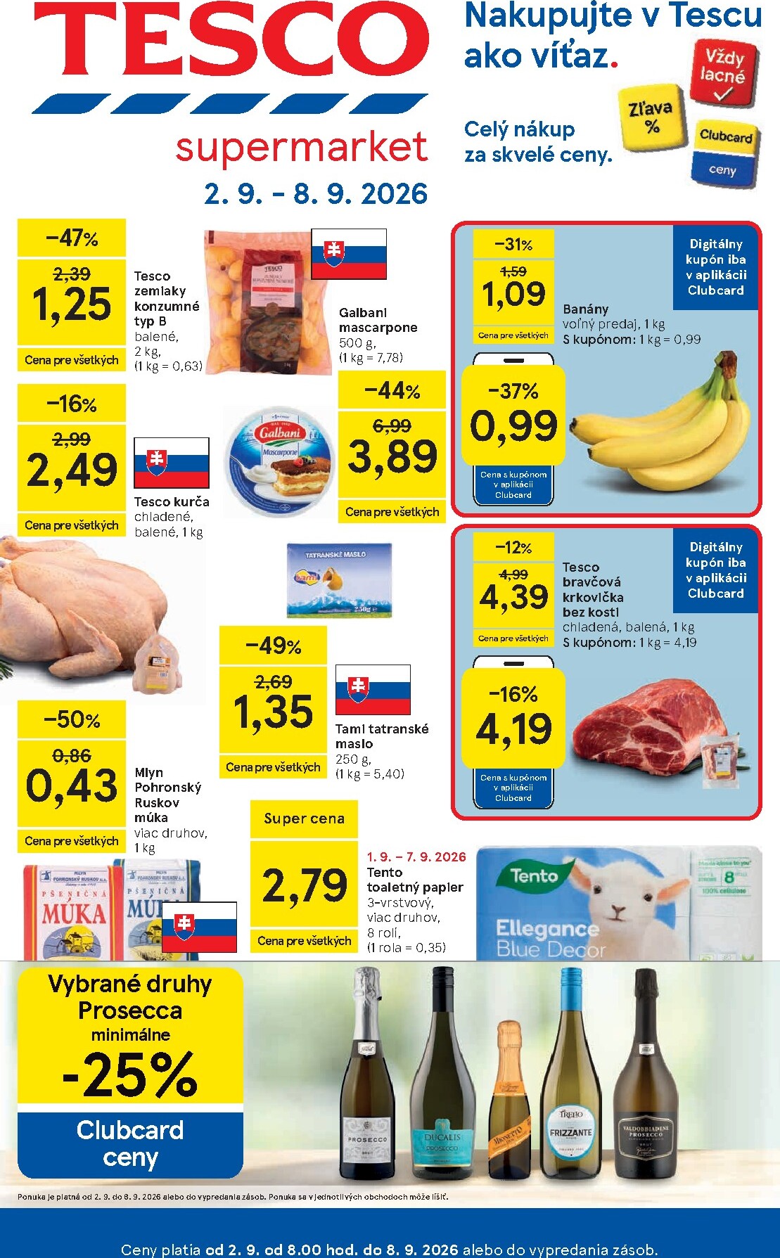tesco - Nový Tesco supermarket leták od stredy, 02.09.2026 do utorka, 08.09.2026