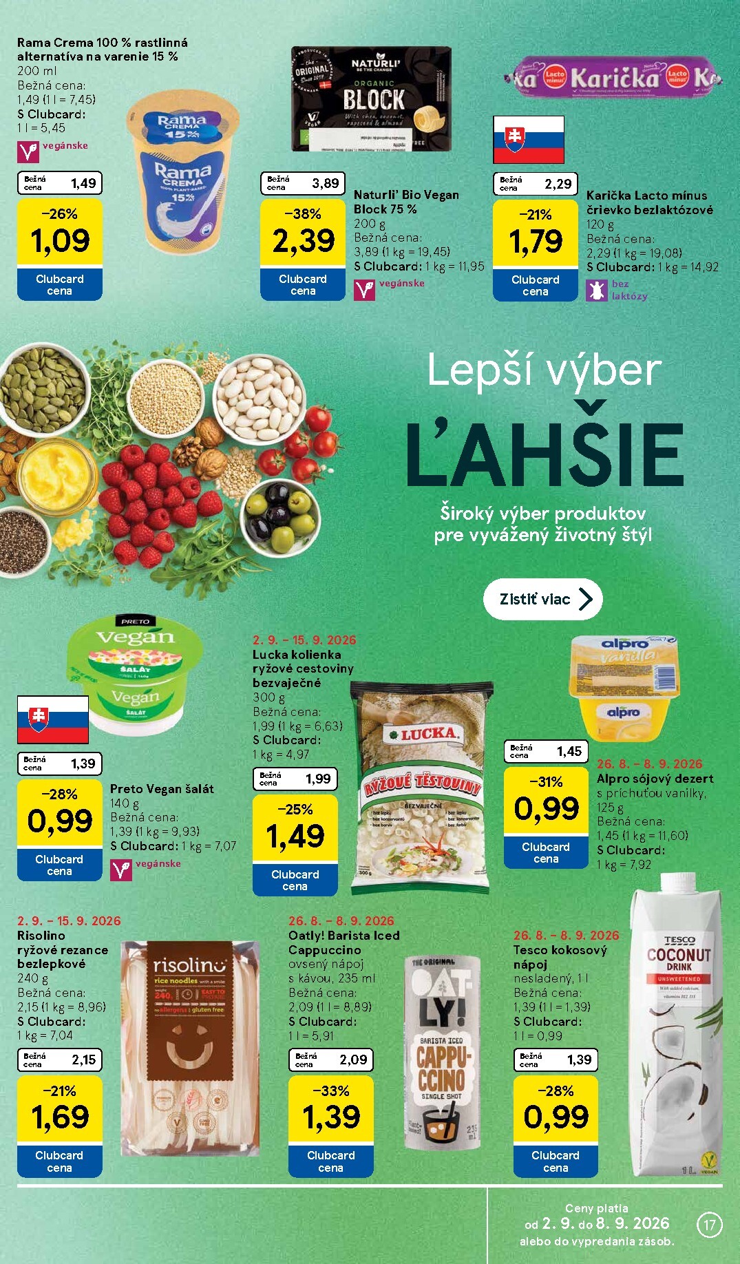 tesco - Nový Tesco supermarket leták od stredy, 02.09.2026 do utorka, 08.09.2026 - page: 17