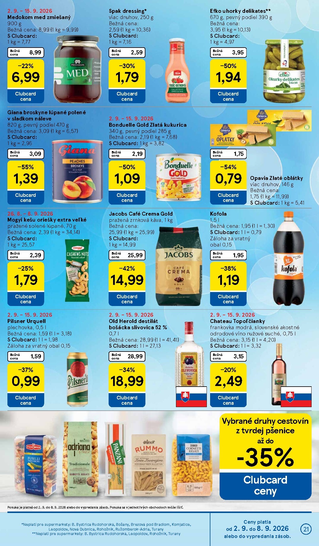 tesco - Nový Tesco supermarket leták od stredy, 02.09.2026 do utorka, 08.09.2026 - page: 21