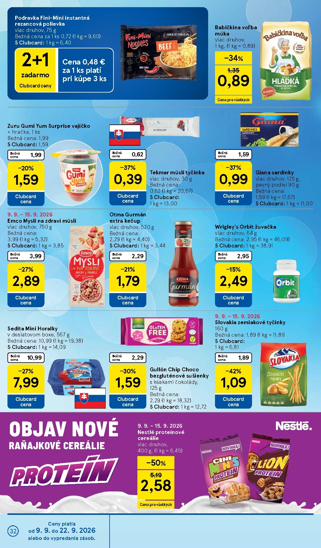tesco - Nový Tesco leták od stredy, 09.09.2026 do utorka, 15.09.2026 - page: 32