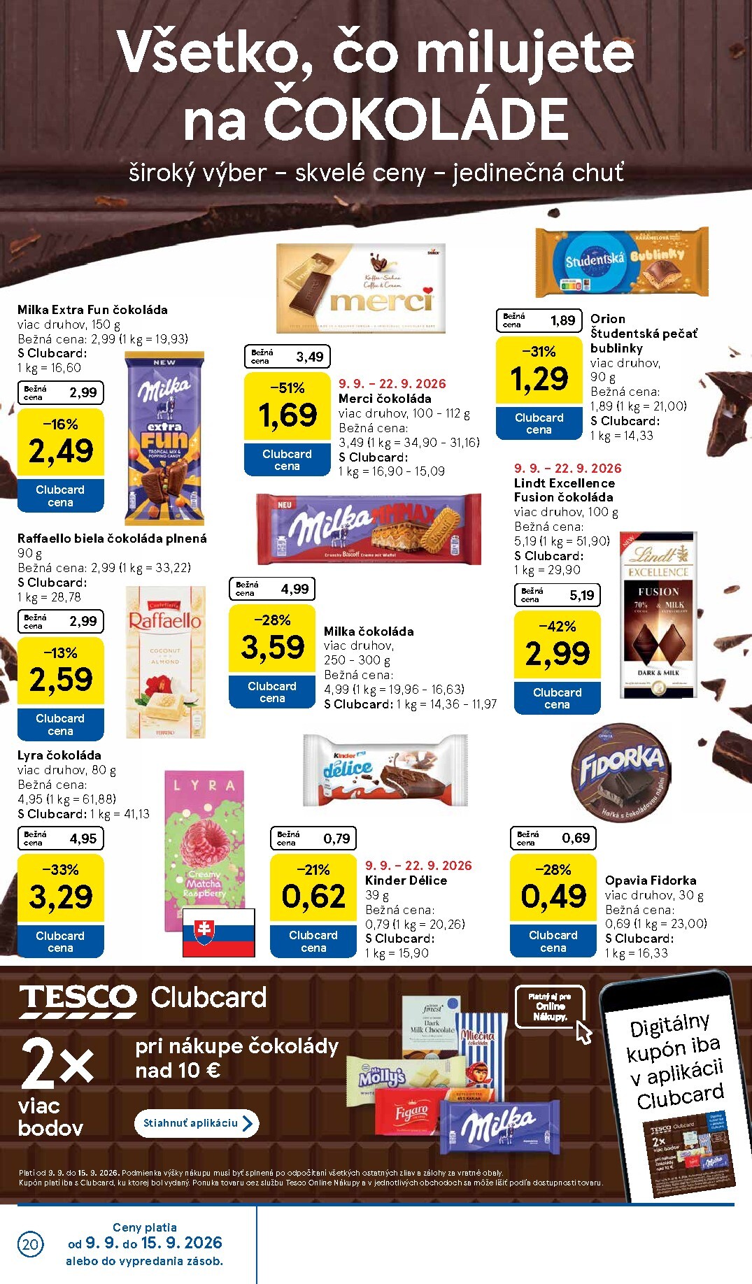 tesco - Nový Tesco leták od stredy, 09.09.2026 do utorka, 15.09.2026 - page: 20