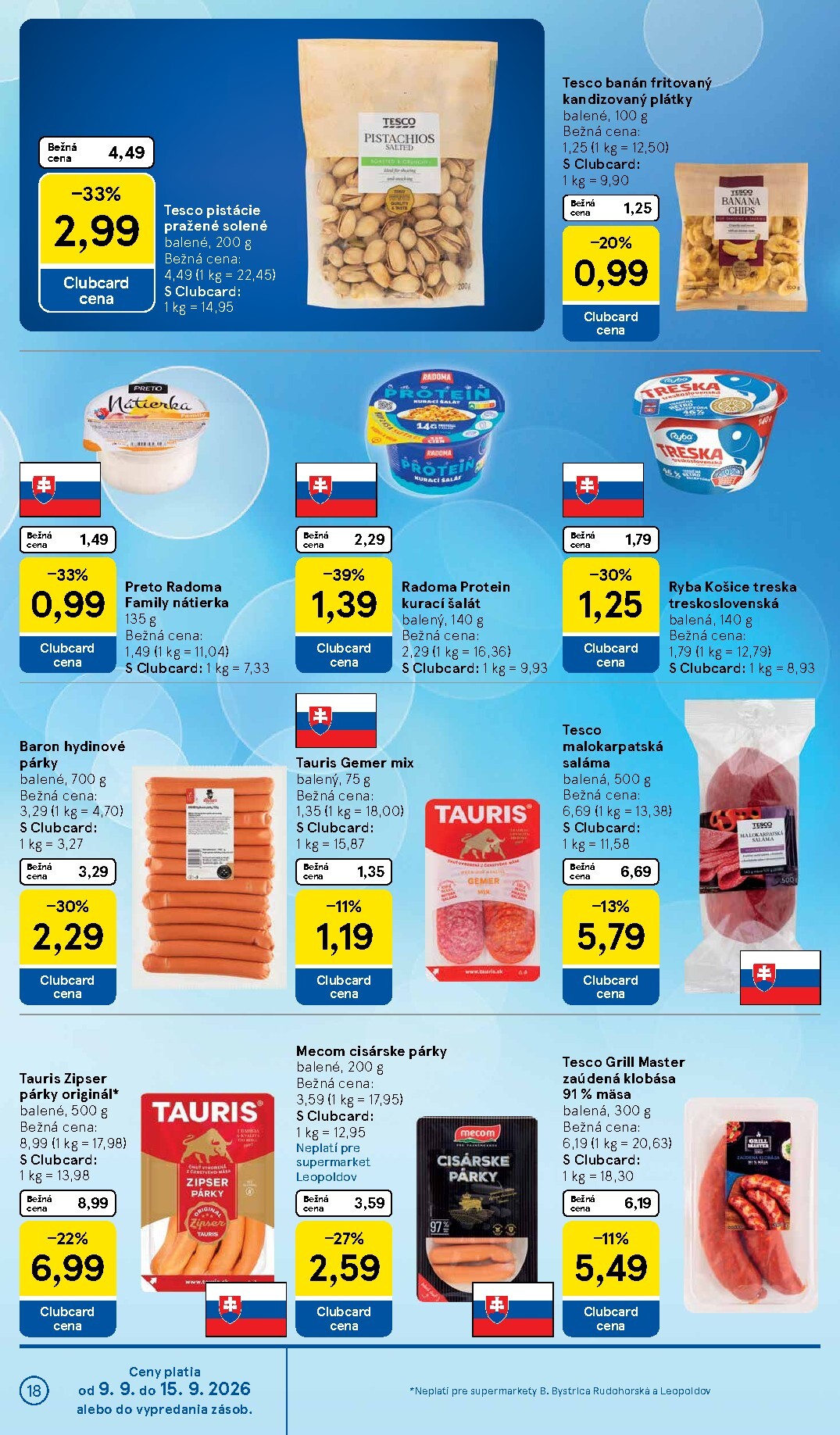 tesco - Nový Tesco supermarket leták od stredy, 09.09.2026 do utorka, 15.09.2026 - page: 18