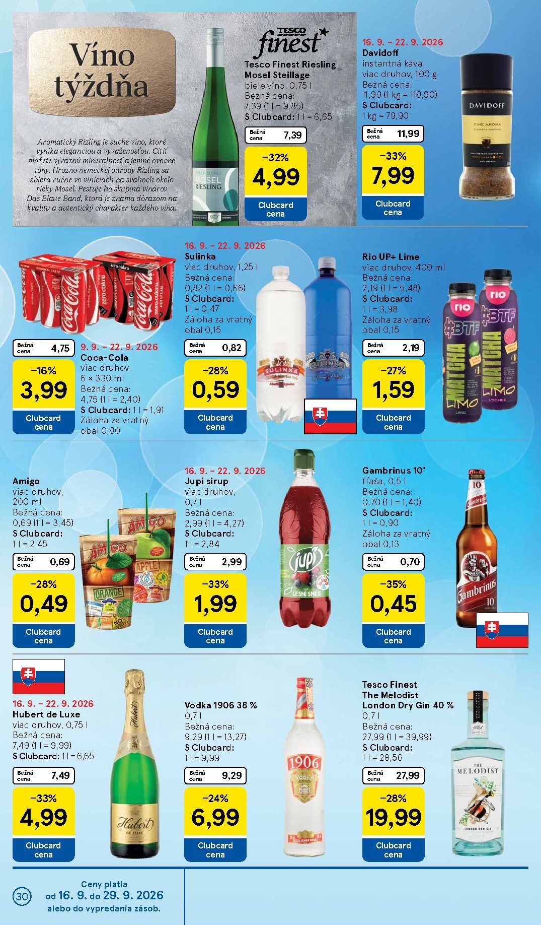 tesco - Nový Tesco leták od stredy, 16.09.2026 do utorka, 22.09.2026 - page: 30