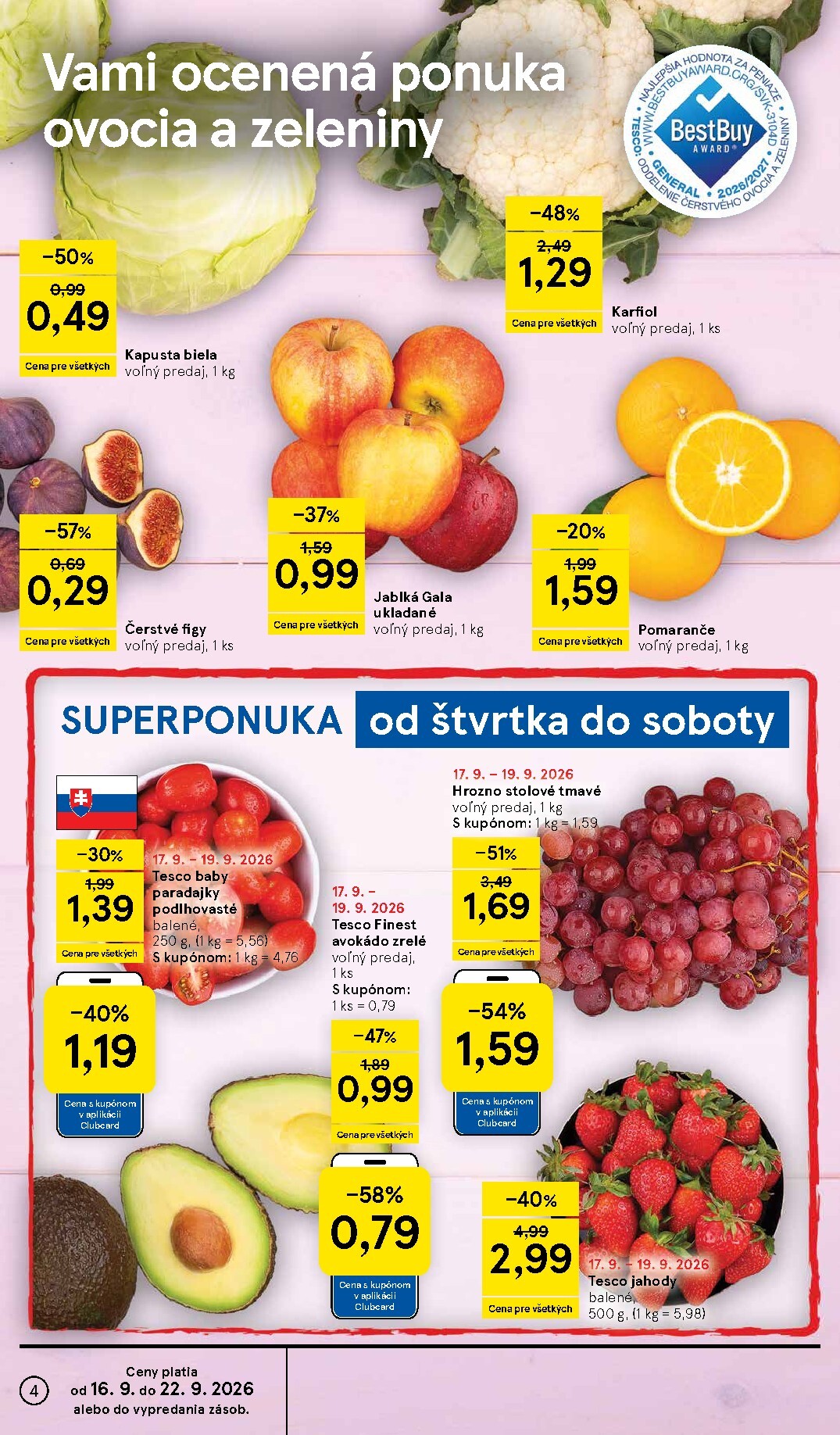 tesco - Nový Tesco leták od stredy, 16.09.2026 do utorka, 22.09.2026 - page: 4