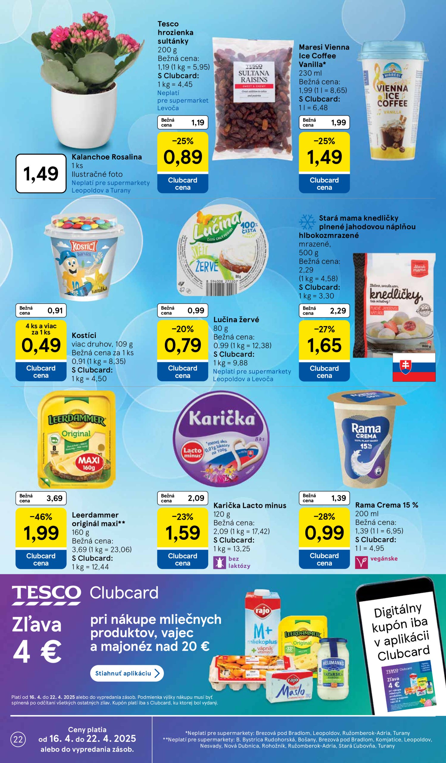 tesco - Tesco supermarket leták platný od 16.04. - 22.04. - page: 22