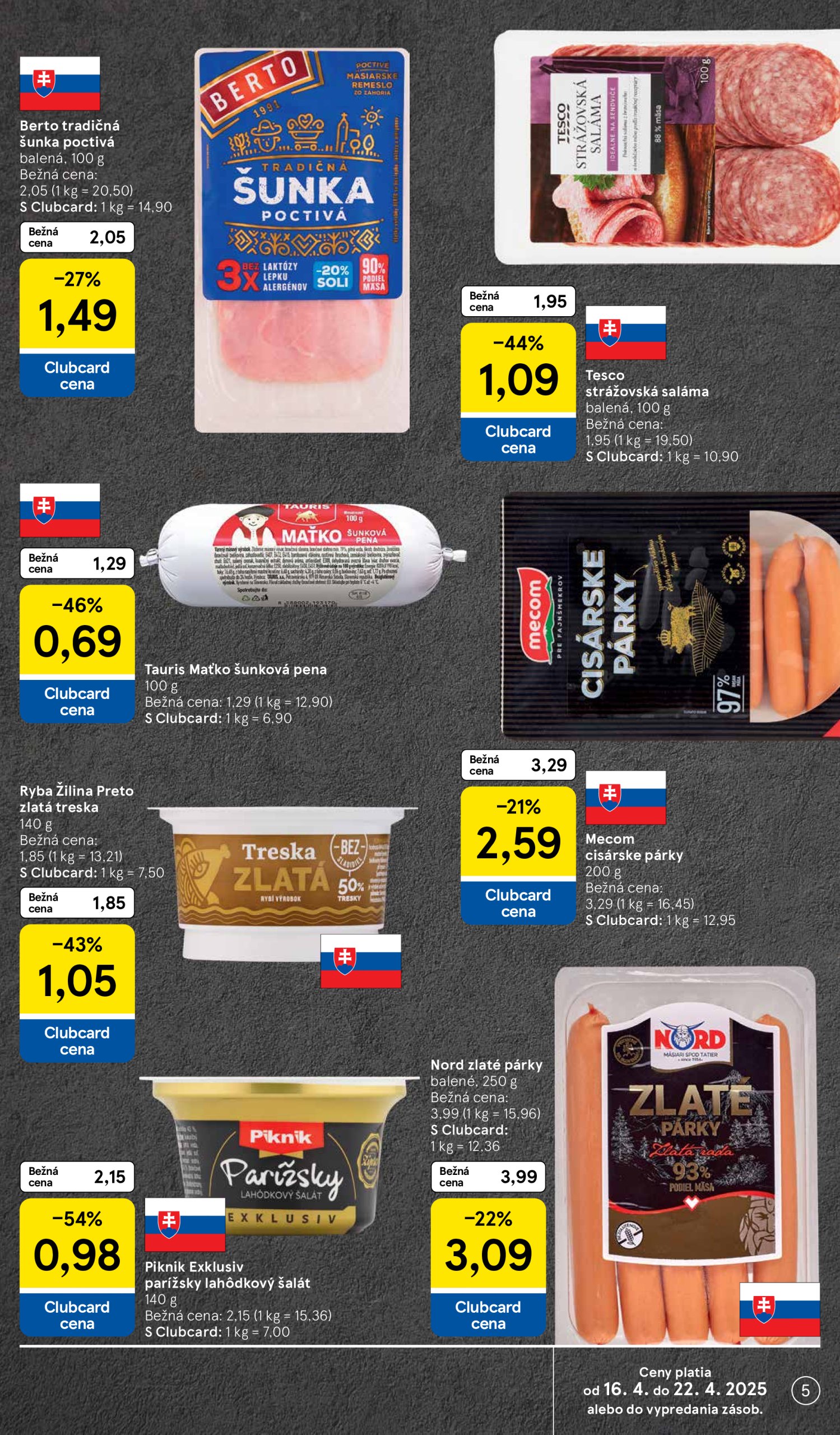tesco - Tesco supermarket leták platný od 16.04. - 22.04. - page: 5