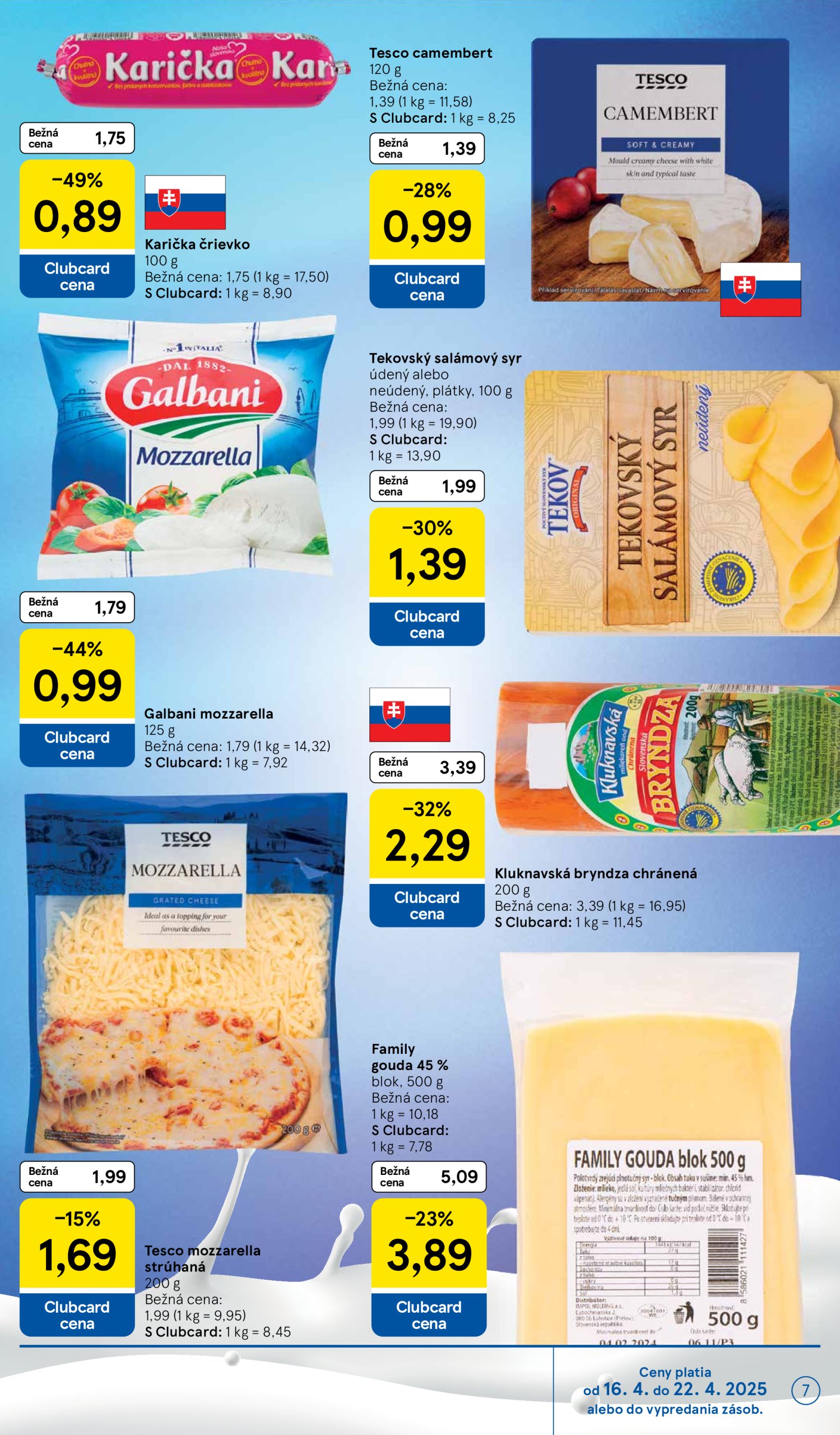 tesco - Tesco supermarket leták platný od 16.04. - 22.04. - page: 7