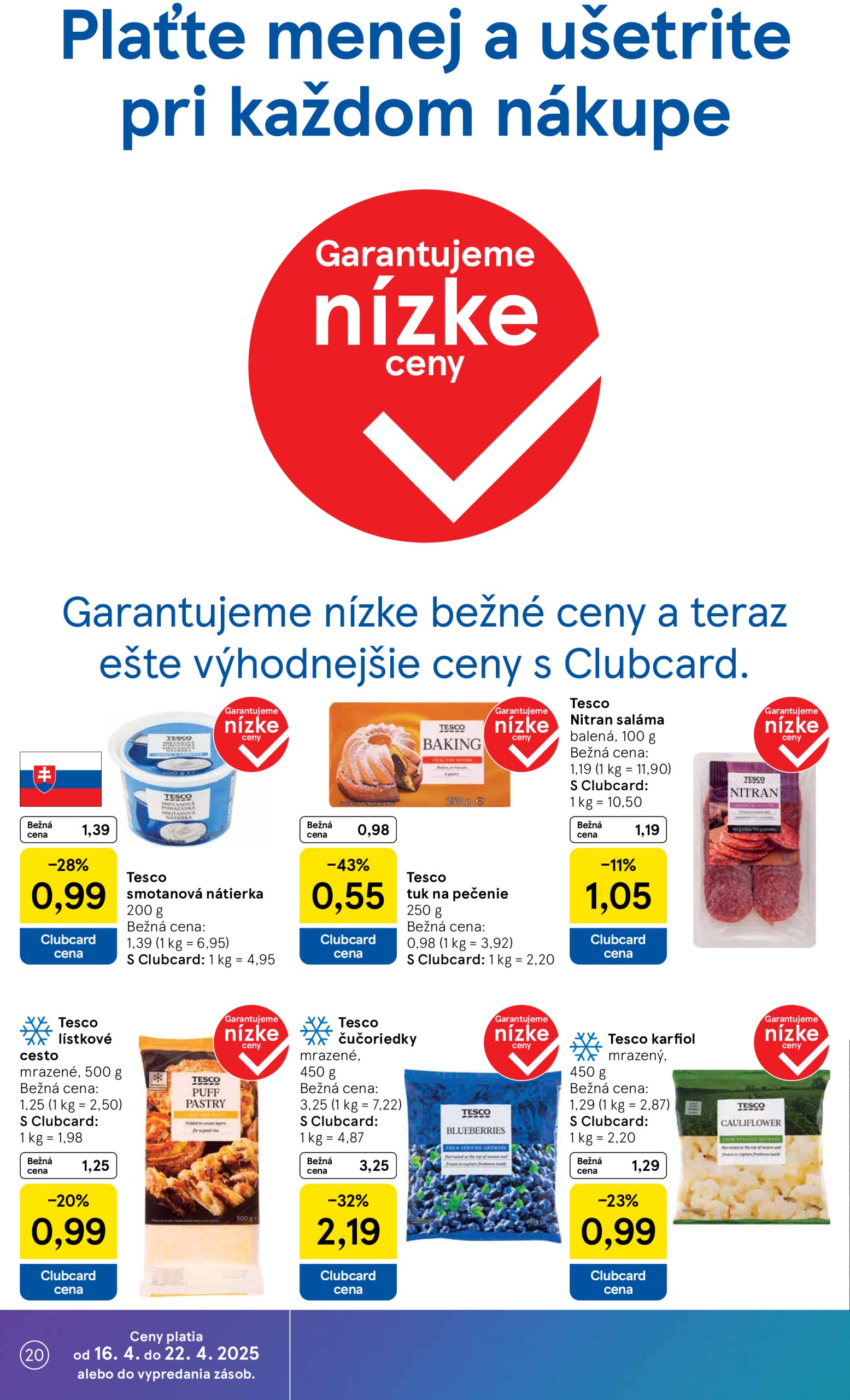 tesco - Tesco supermarket leták platný od 16.04. - 22.04. - page: 20
