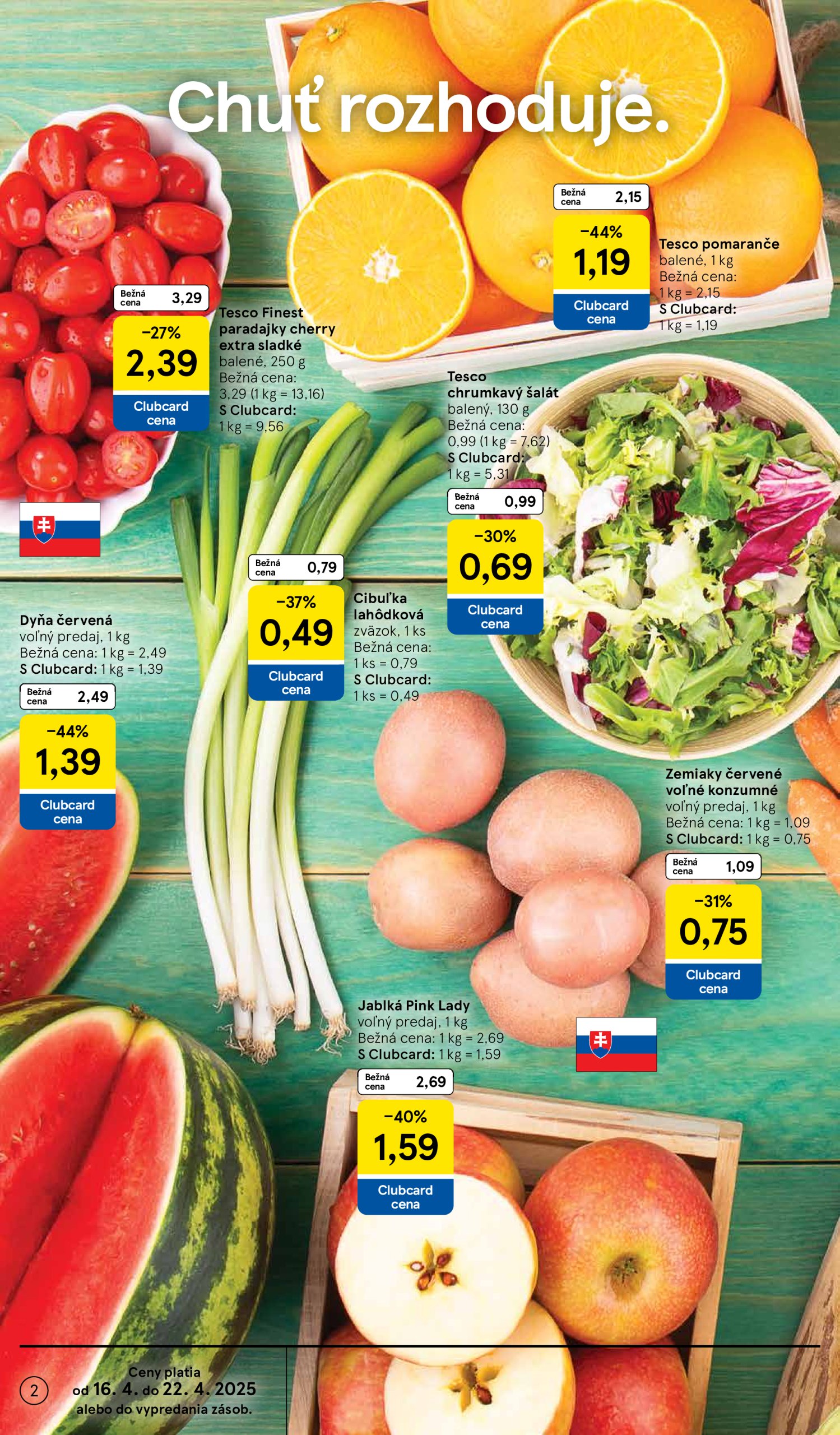 tesco - Tesco supermarket leták platný od 16.04. - 22.04. - page: 2