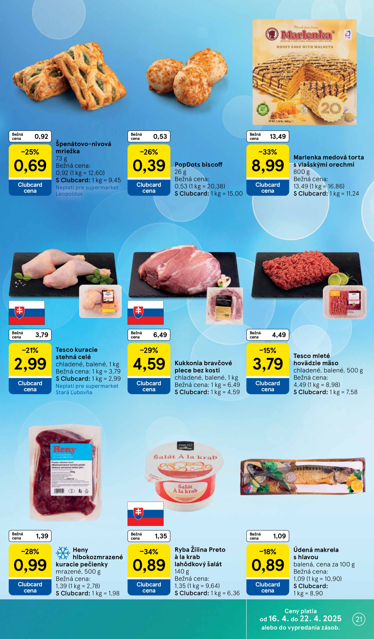 tesco - Tesco supermarket leták platný od 16.04. - 22.04. - page: 21