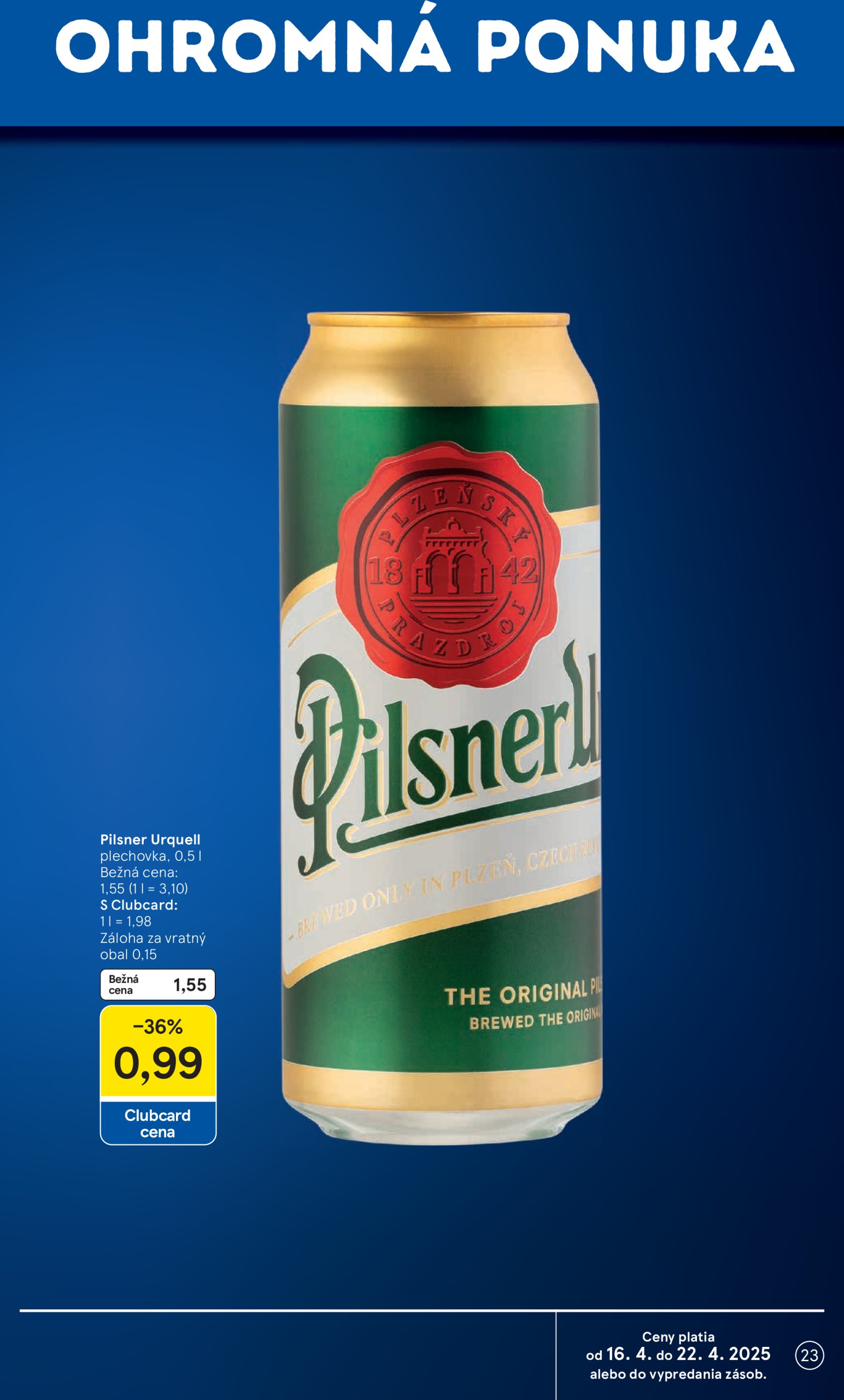 tesco - Tesco supermarket leták platný od 16.04. - 22.04. - page: 23