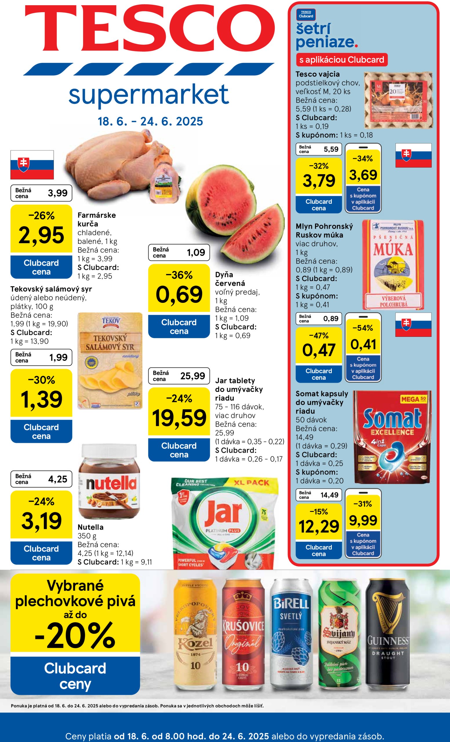 tesco - Leták Tesco supermarket platný od 18.06. do 24.06.