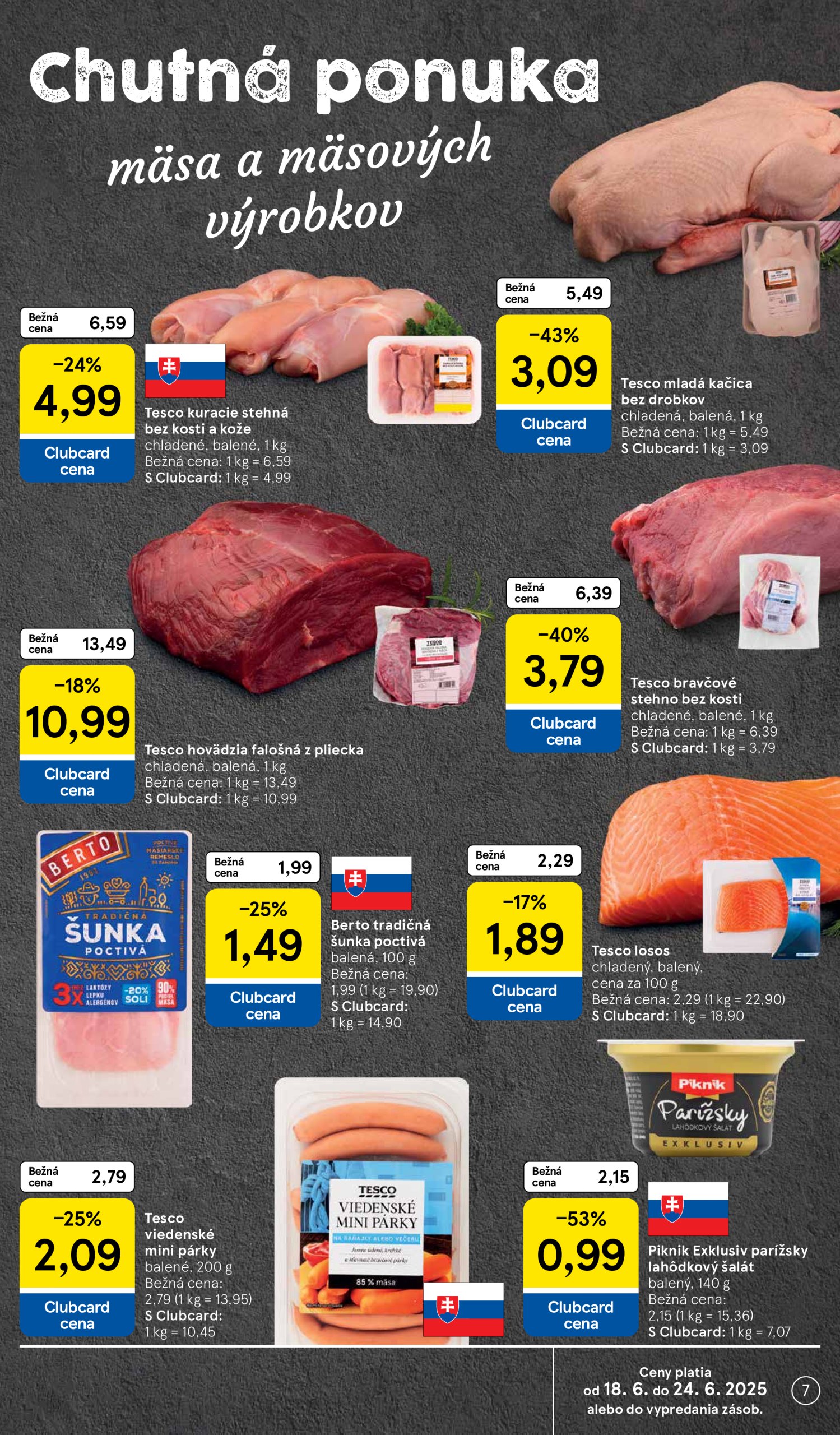 tesco - Leták Tesco supermarket platný od 18.06. do 24.06. - page: 7
