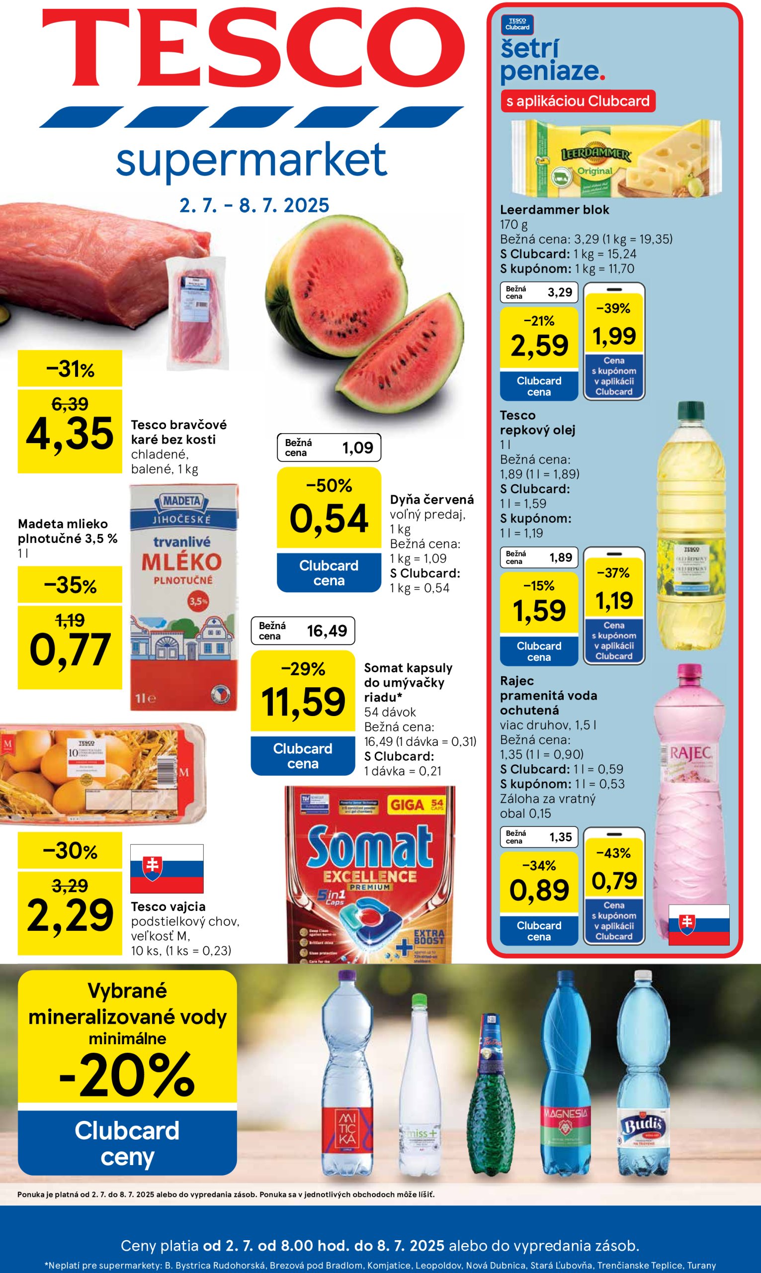 tesco - Leták Tesco supermarket platný od 02.07. do 08.07. - page: 1