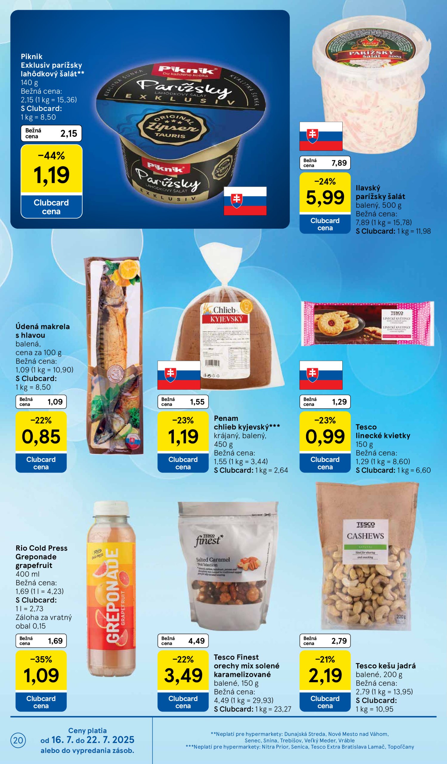 tesco - Leták Tesco platný od 16.07. do 22.07. - page: 20 tesco - Leták Tesco platný od 16.07. do 22.07. - page: 20