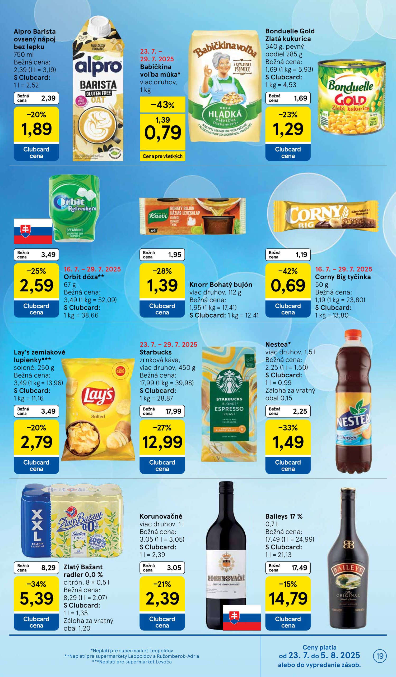 tesco - Leták Tesco supermarket platný od 23.07. do 29.07. - page: 19