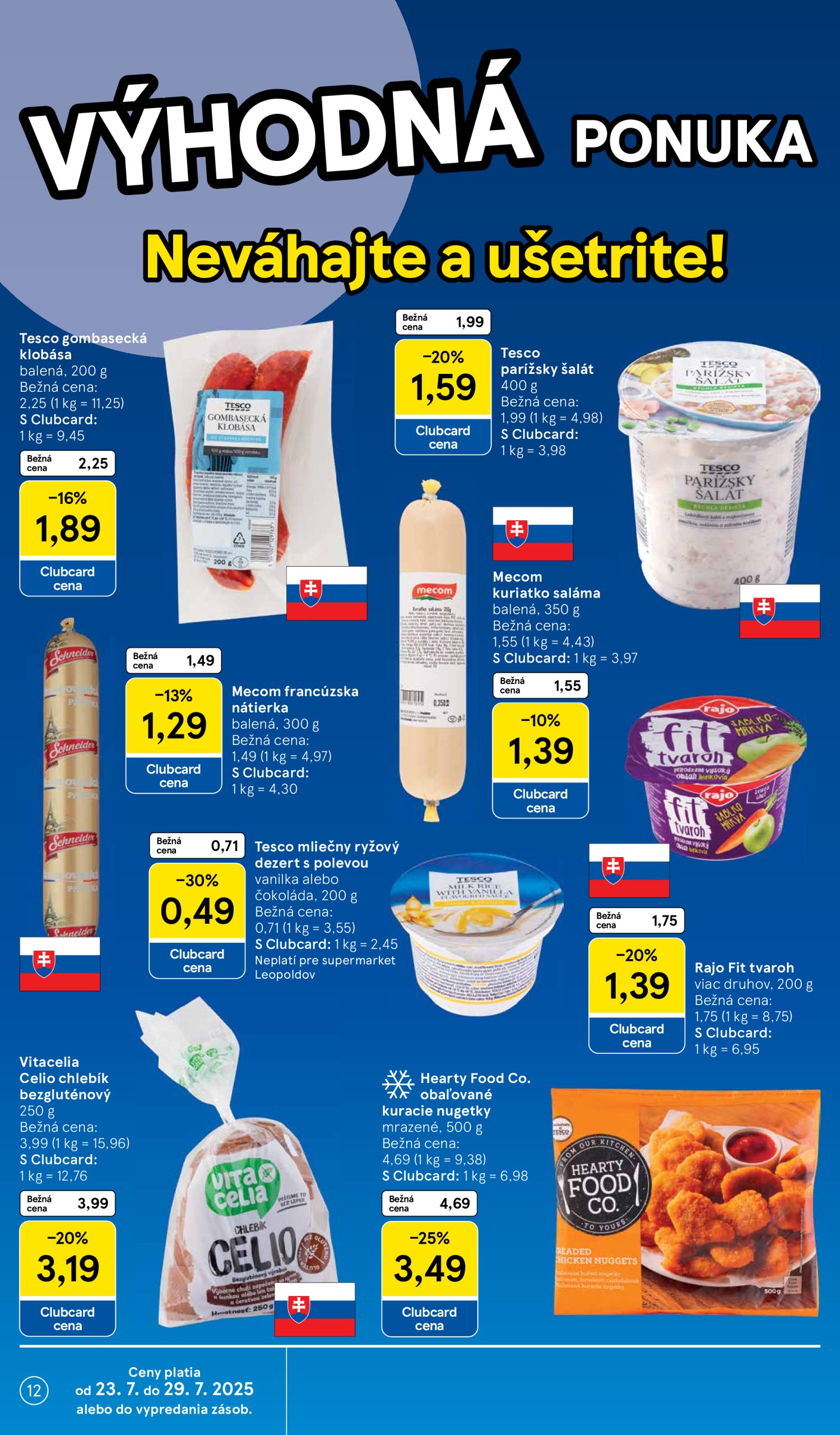 tesco - Leták Tesco supermarket platný od 23.07. do 29.07. - page: 12