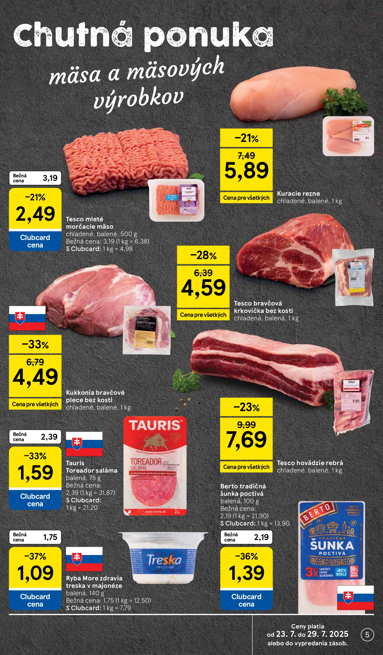 tesco - Leták Tesco supermarket platný od 23.07. do 29.07. - page: 5