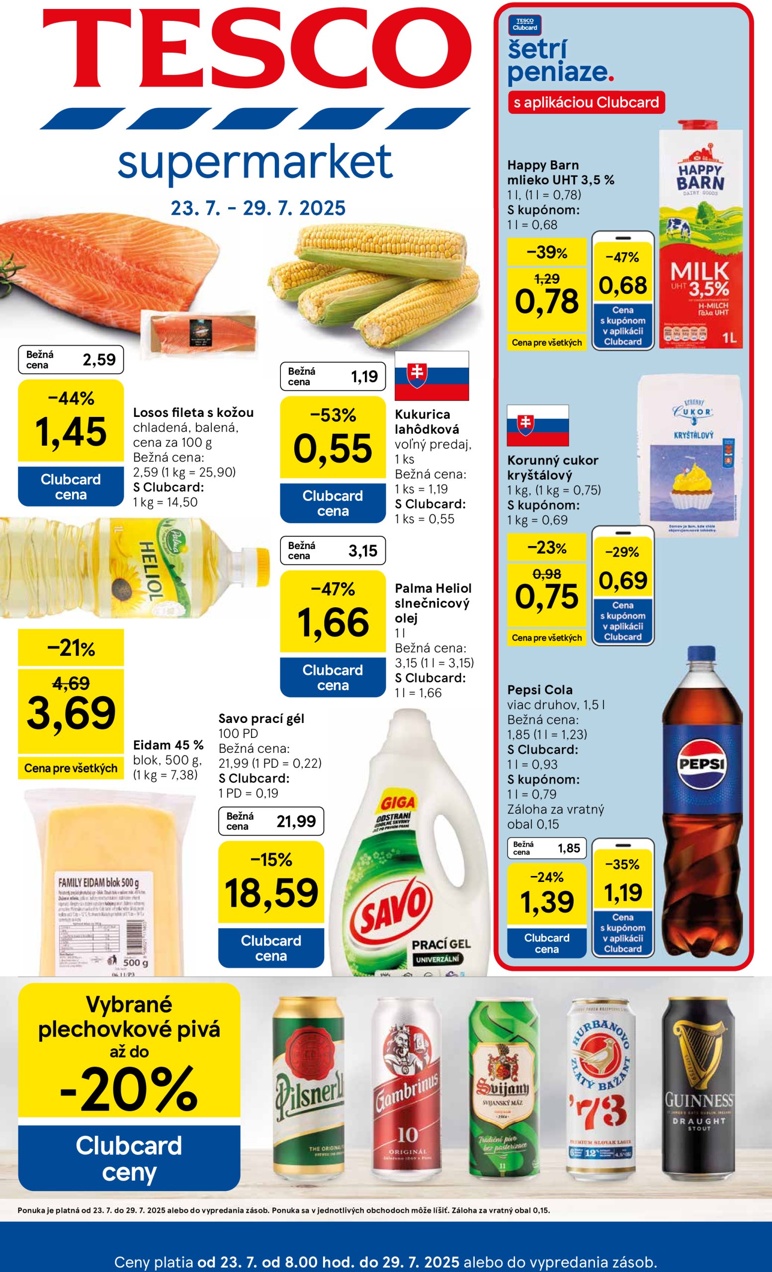 tesco - Leták Tesco supermarket platný od 23.07. do 29.07. - page: 1