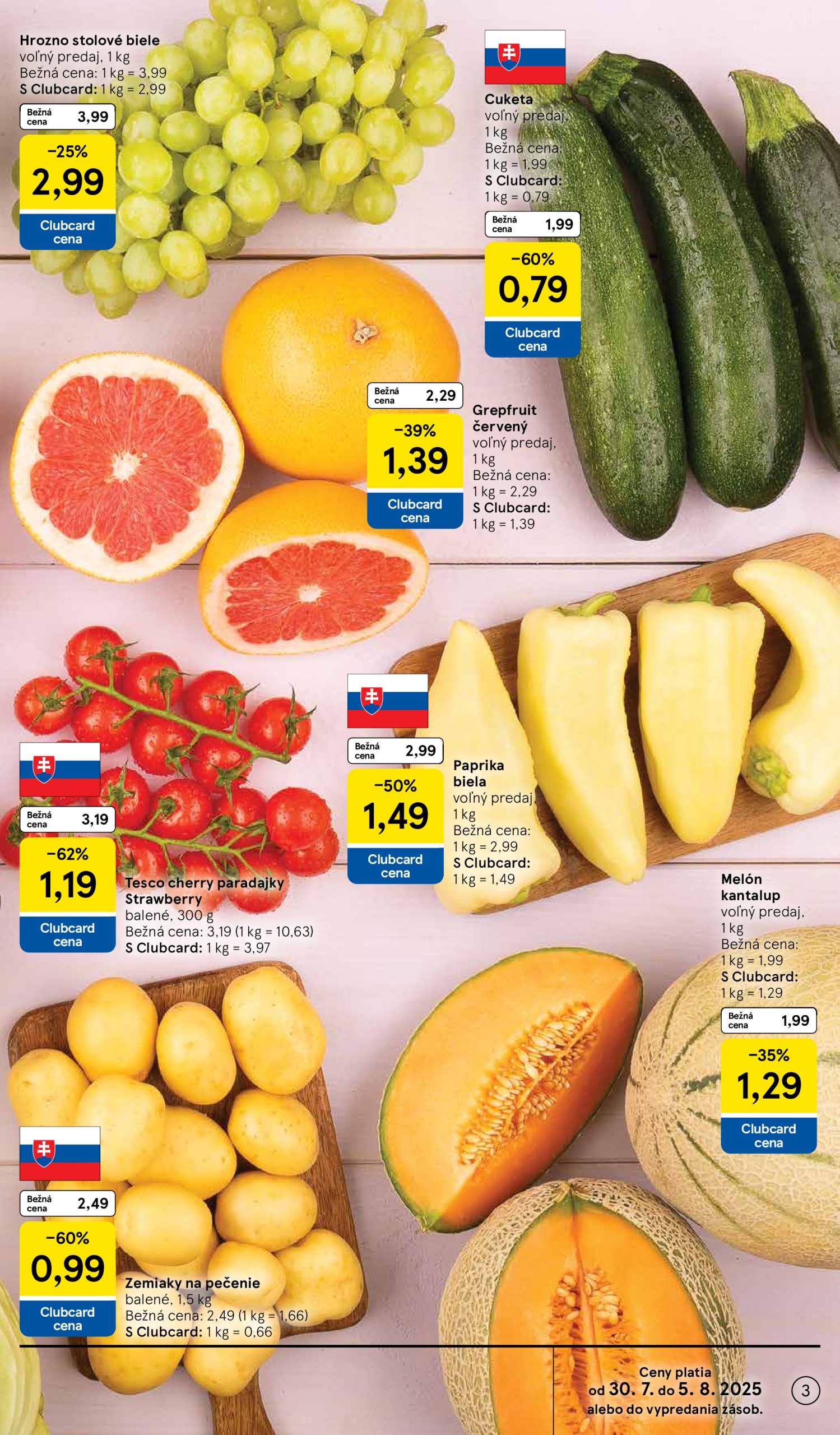tesco - Leták Tesco supermarket platný od 30.07. do 05.08. - page: 3