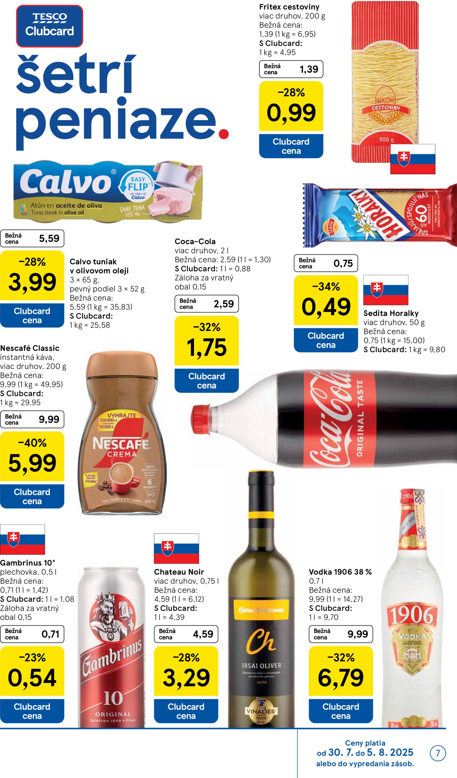 tesco - Leták Tesco supermarket platný od 30.07. do 05.08. - page: 7