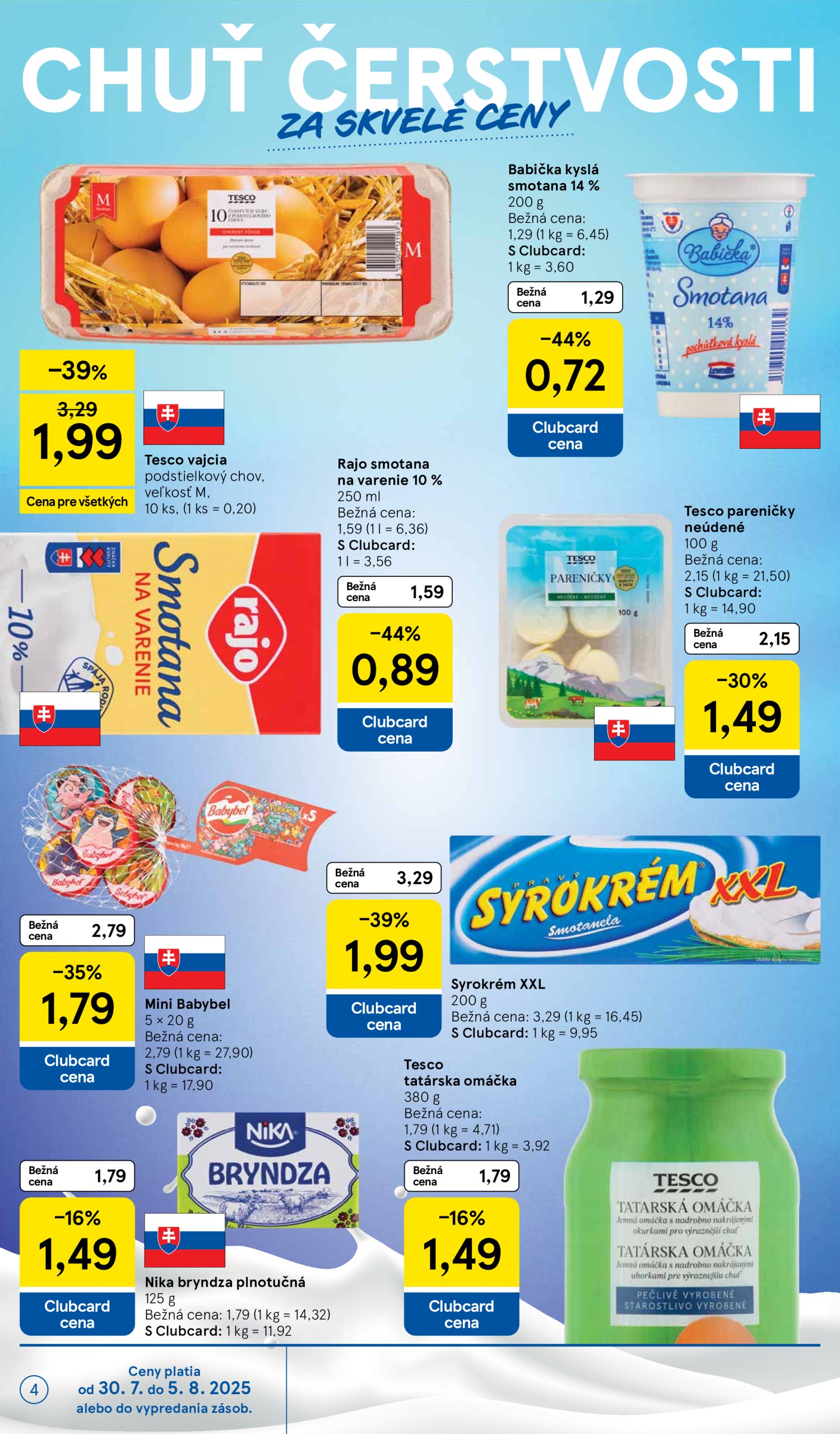 tesco - Leták Tesco supermarket platný od 30.07. do 05.08. - page: 4