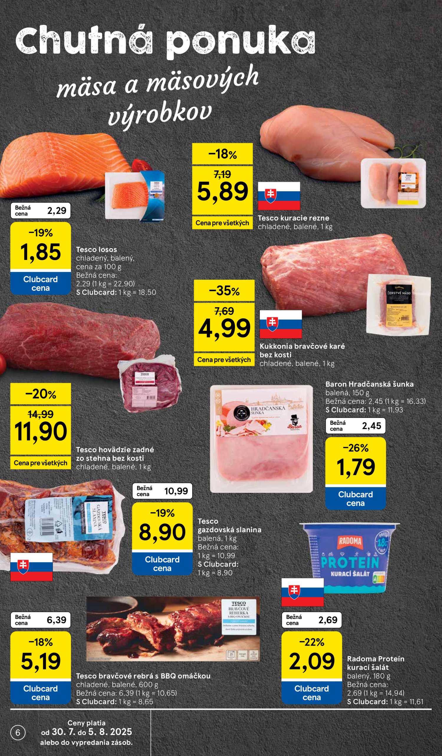 tesco - Leták Tesco supermarket platný od 30.07. do 05.08. - page: 6