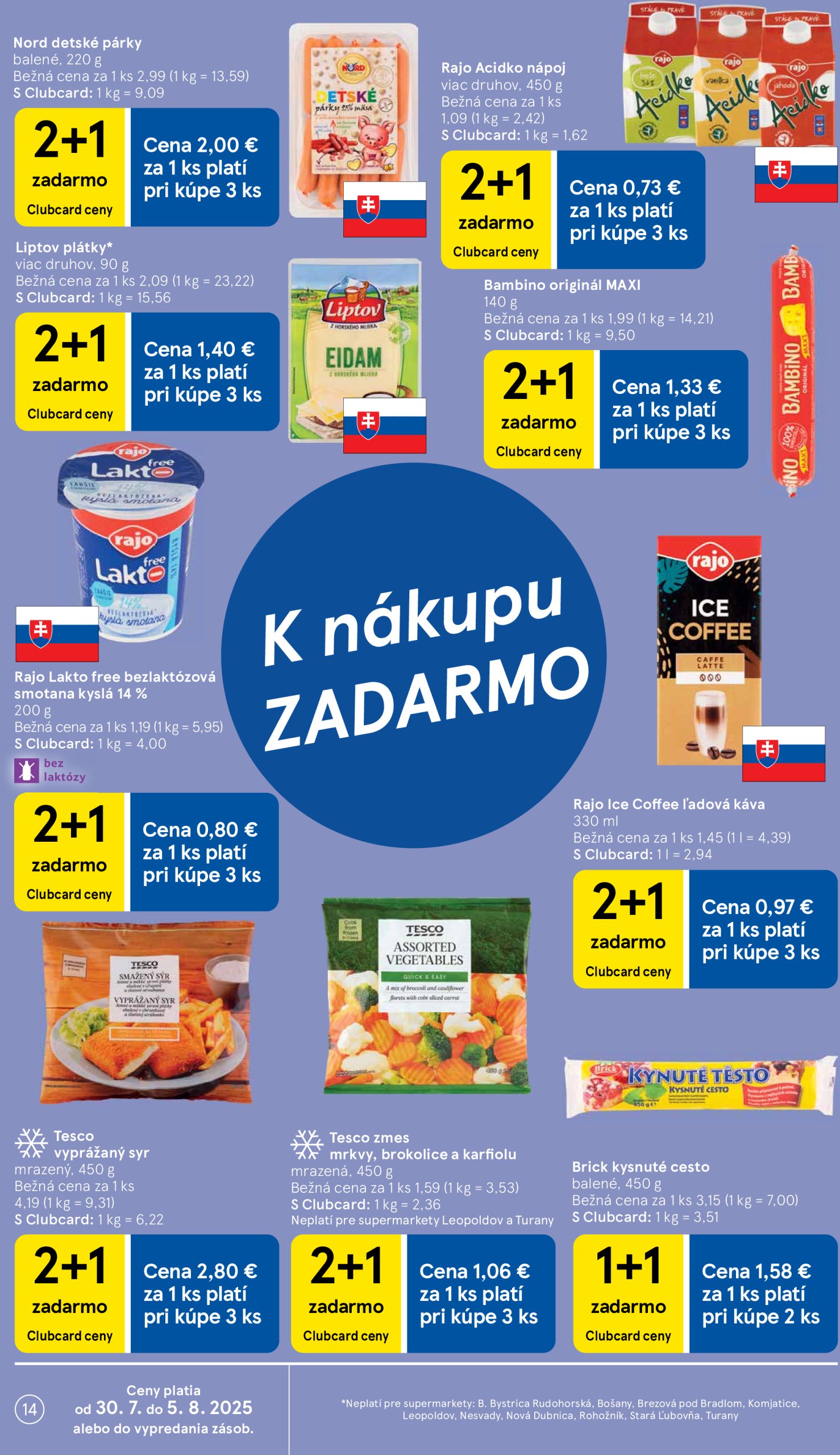 tesco - Leták Tesco supermarket platný od 30.07. do 05.08. - page: 14