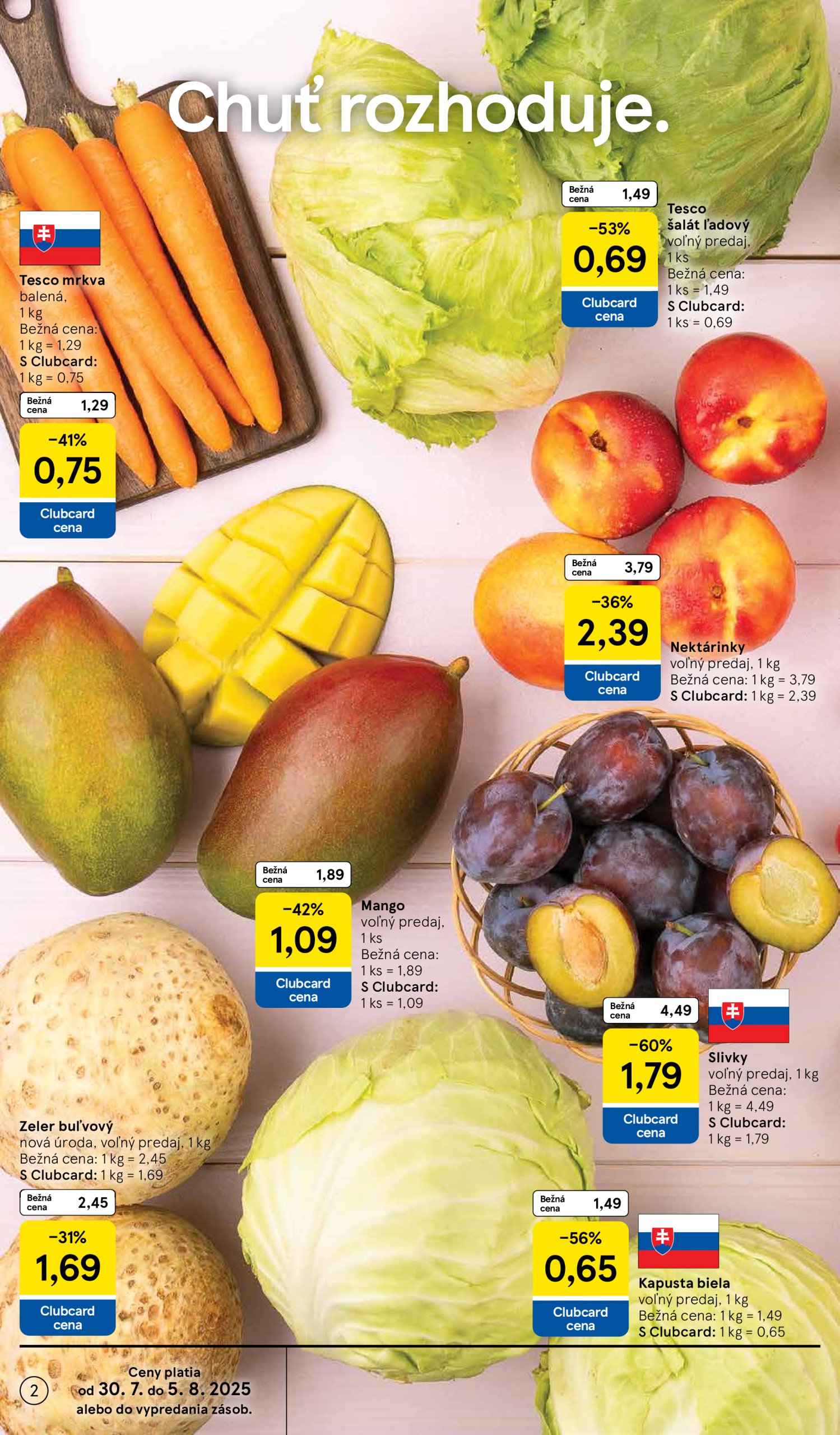 tesco - Leták Tesco supermarket platný od 30.07. do 05.08. - page: 2