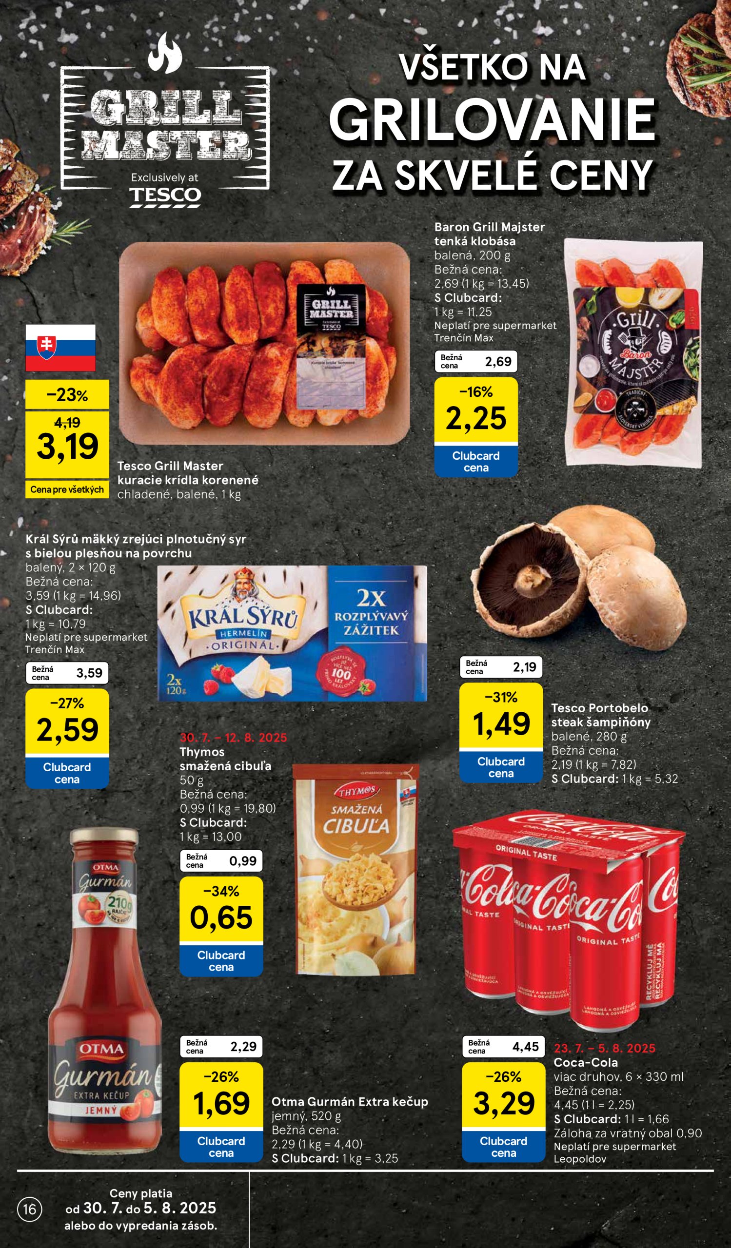 tesco - Leták Tesco supermarket platný od 30.07. do 05.08. - page: 16