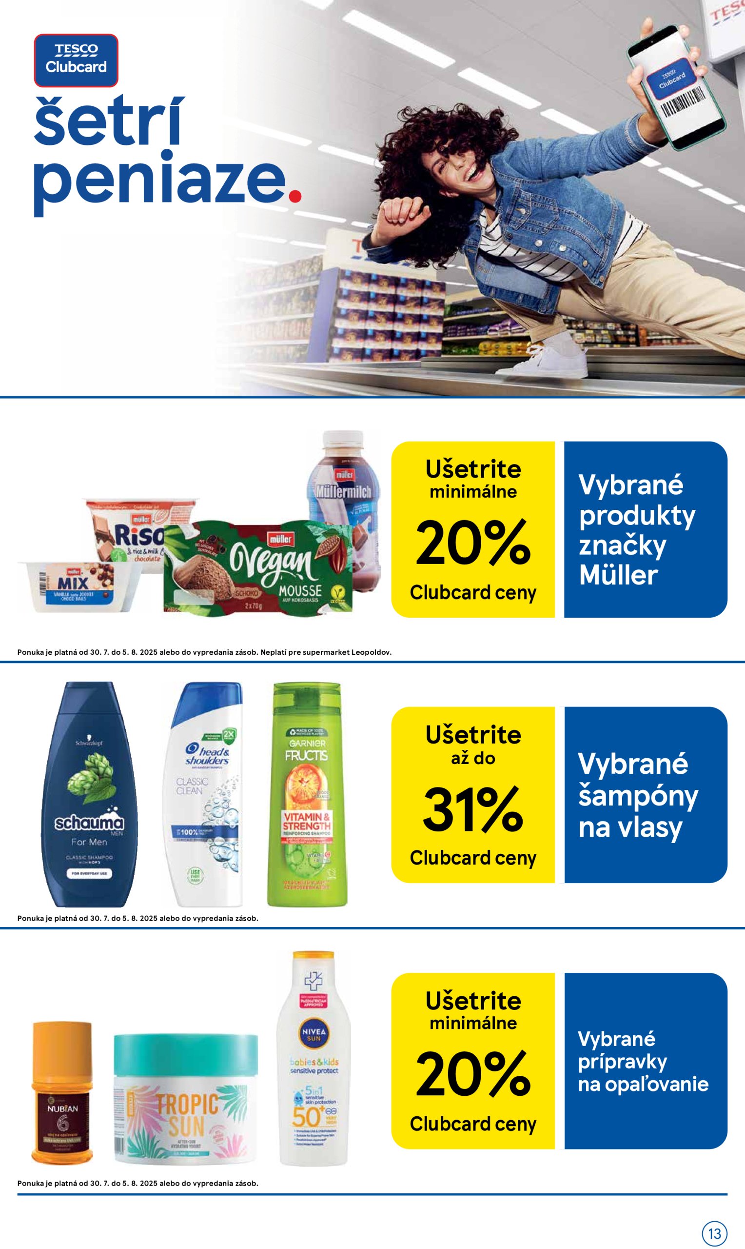 tesco - Leták Tesco supermarket platný od 30.07. do 05.08. - page: 13