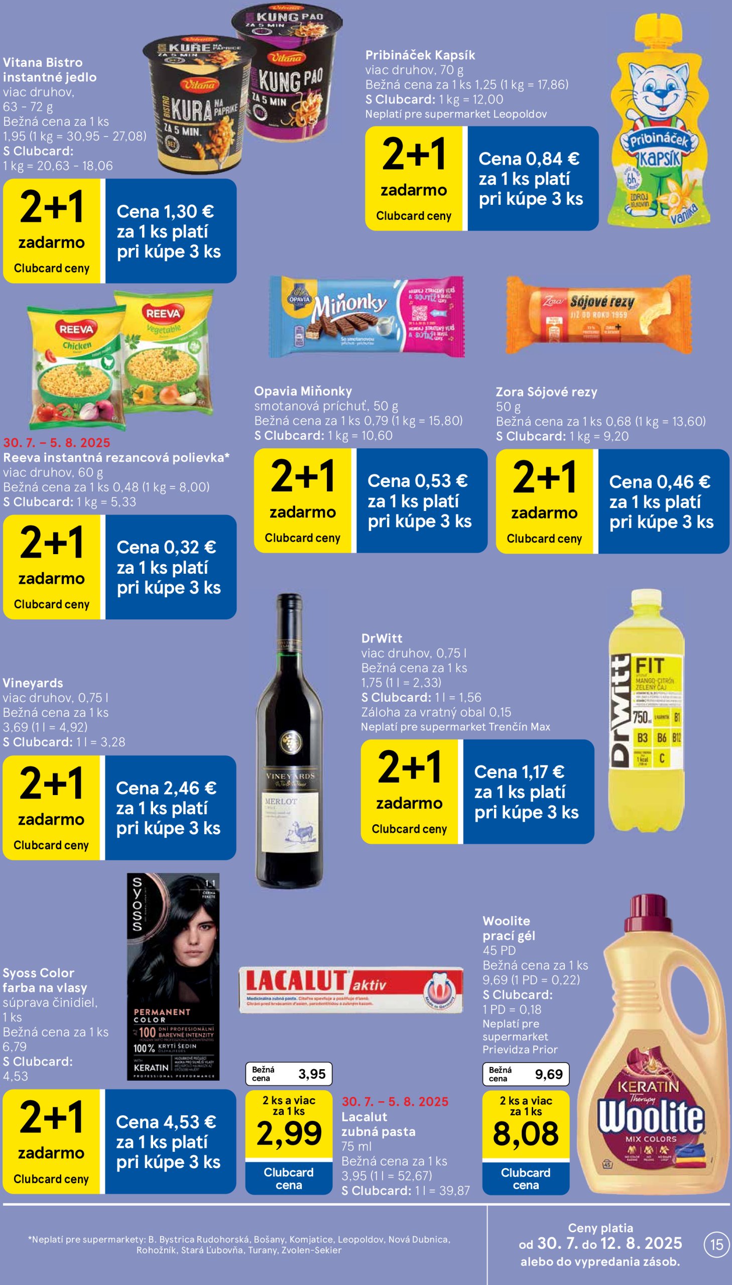 tesco - Leták Tesco supermarket platný od 30.07. do 05.08. - page: 15
