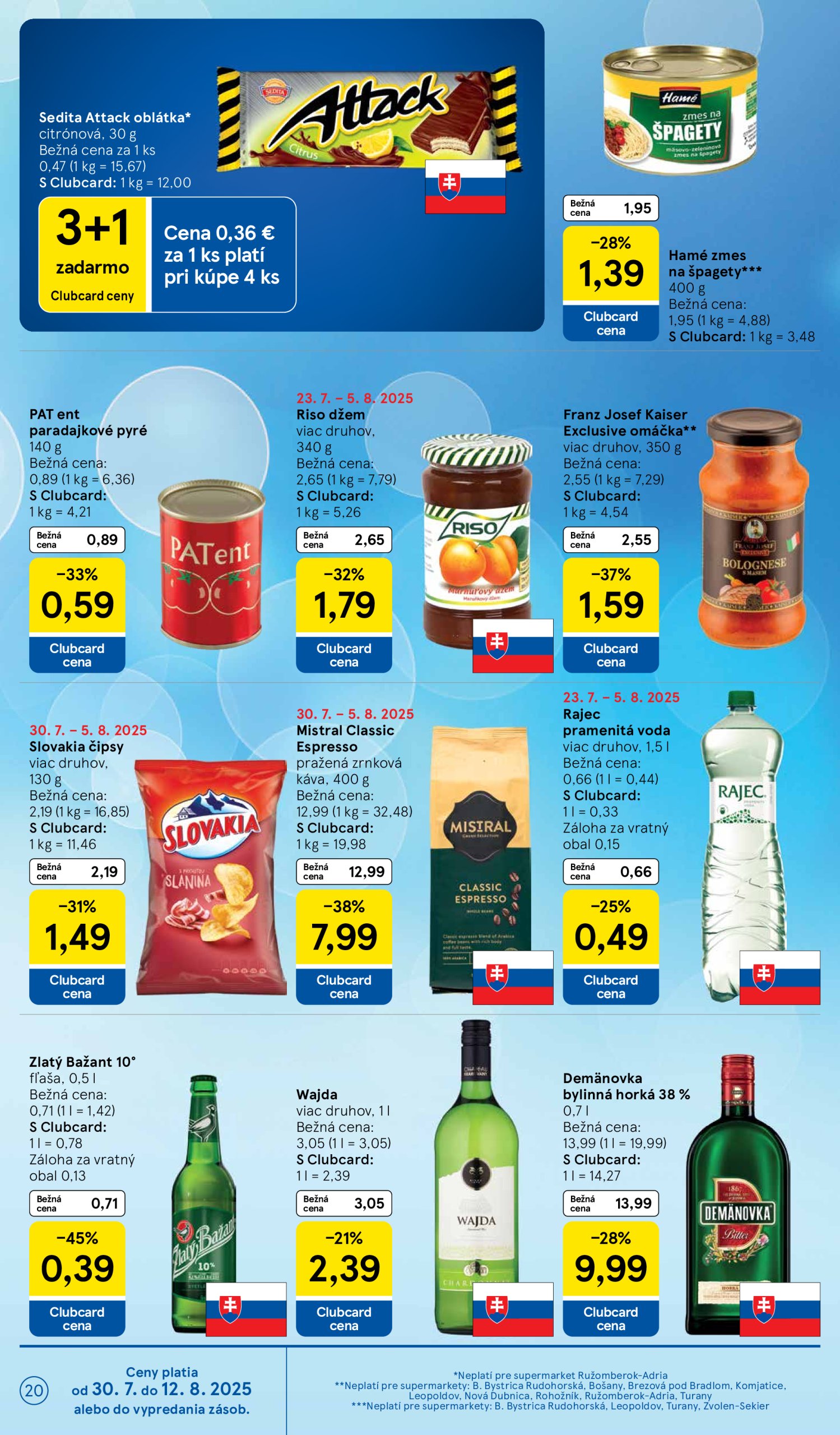 tesco - Leták Tesco supermarket platný od 30.07. do 05.08. - page: 20