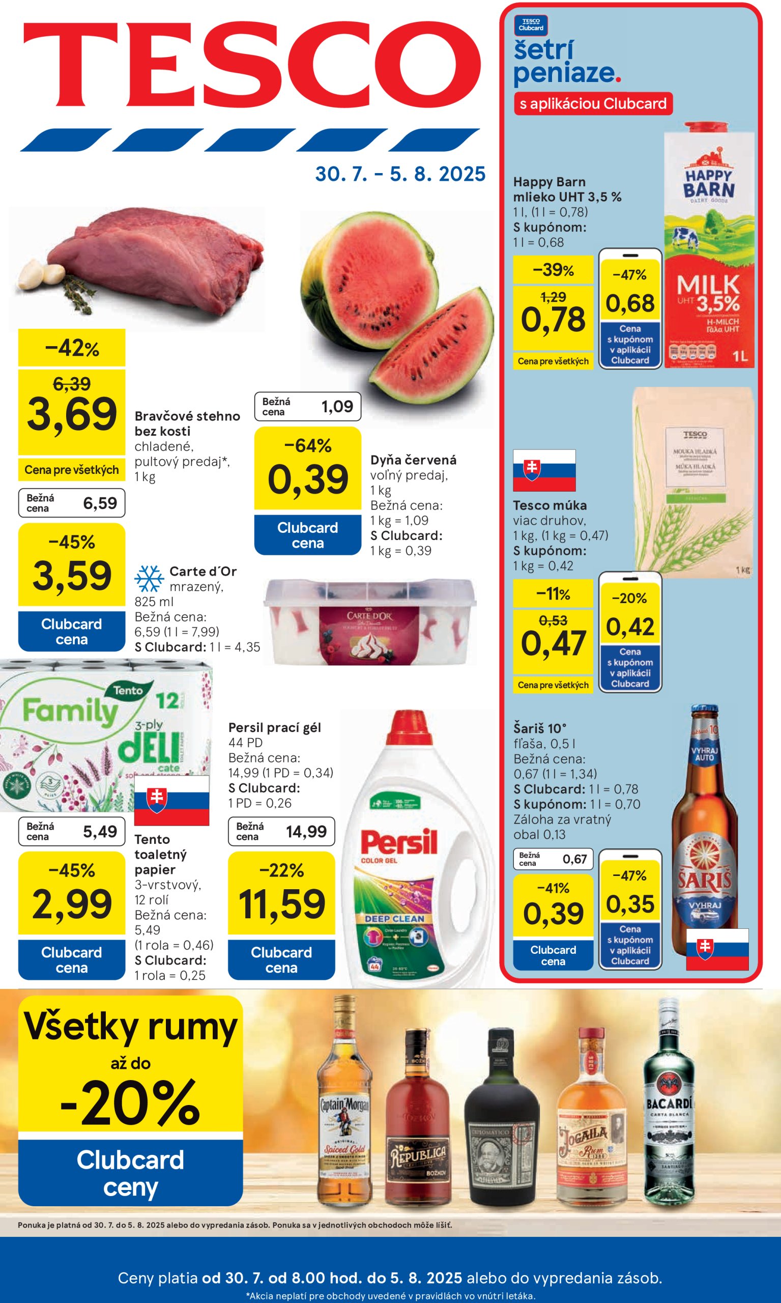 tesco - Leták Tesco platný od 30.07. do 05.08.