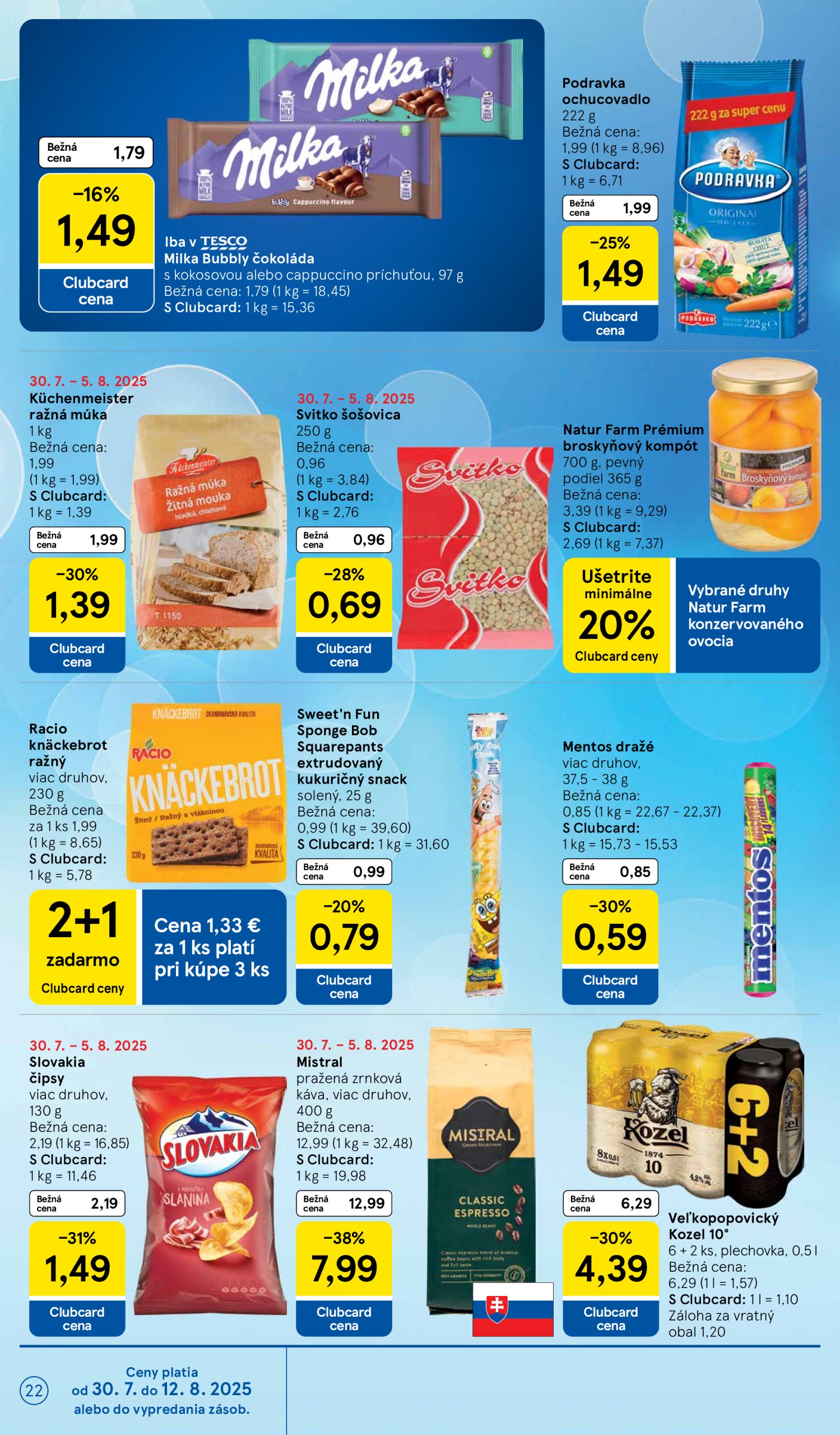 tesco - Leták Tesco platný od 30.07. do 05.08. - page: 22